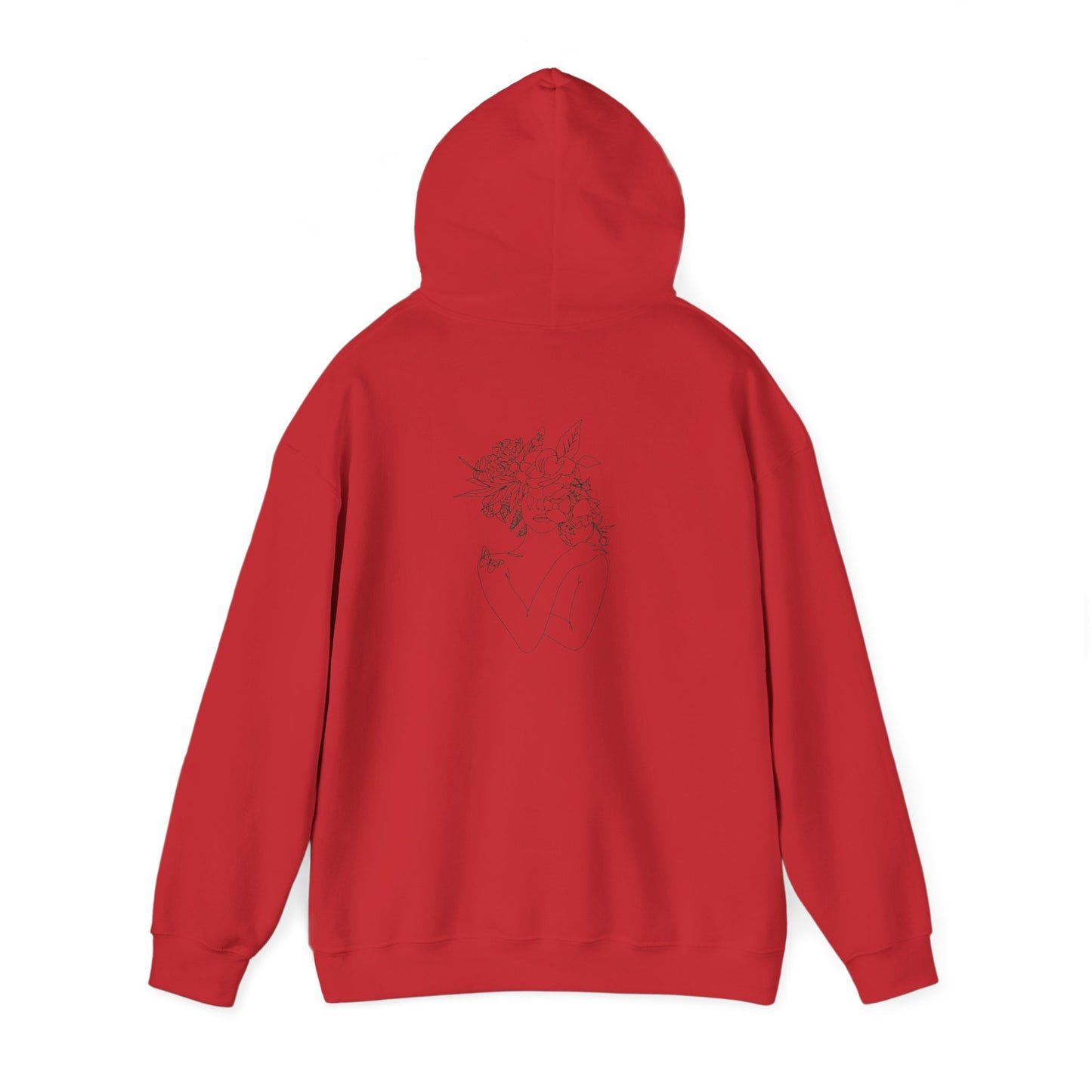 Inspirational Floral Hoodie - Visualise Your Highest Self, Motivational Sweatshirt, Self-Care Gift, Unisex Pullover, Cozy Lounge Wear