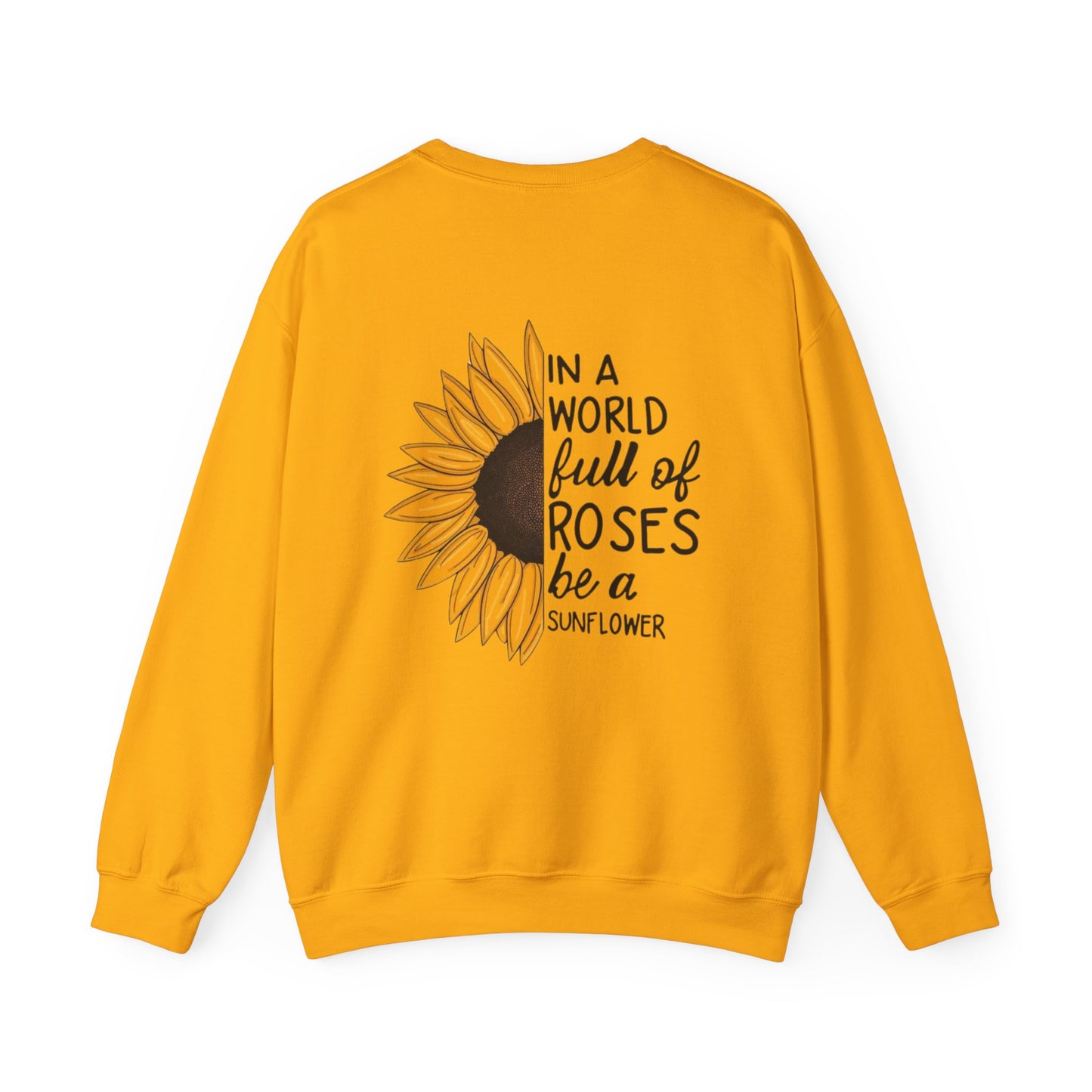 Inspirational Sunflower Sweatshirt, Cozy Crewneck, Motivational Gift, Unisex Apparel, Casual Style, Fall Fashion