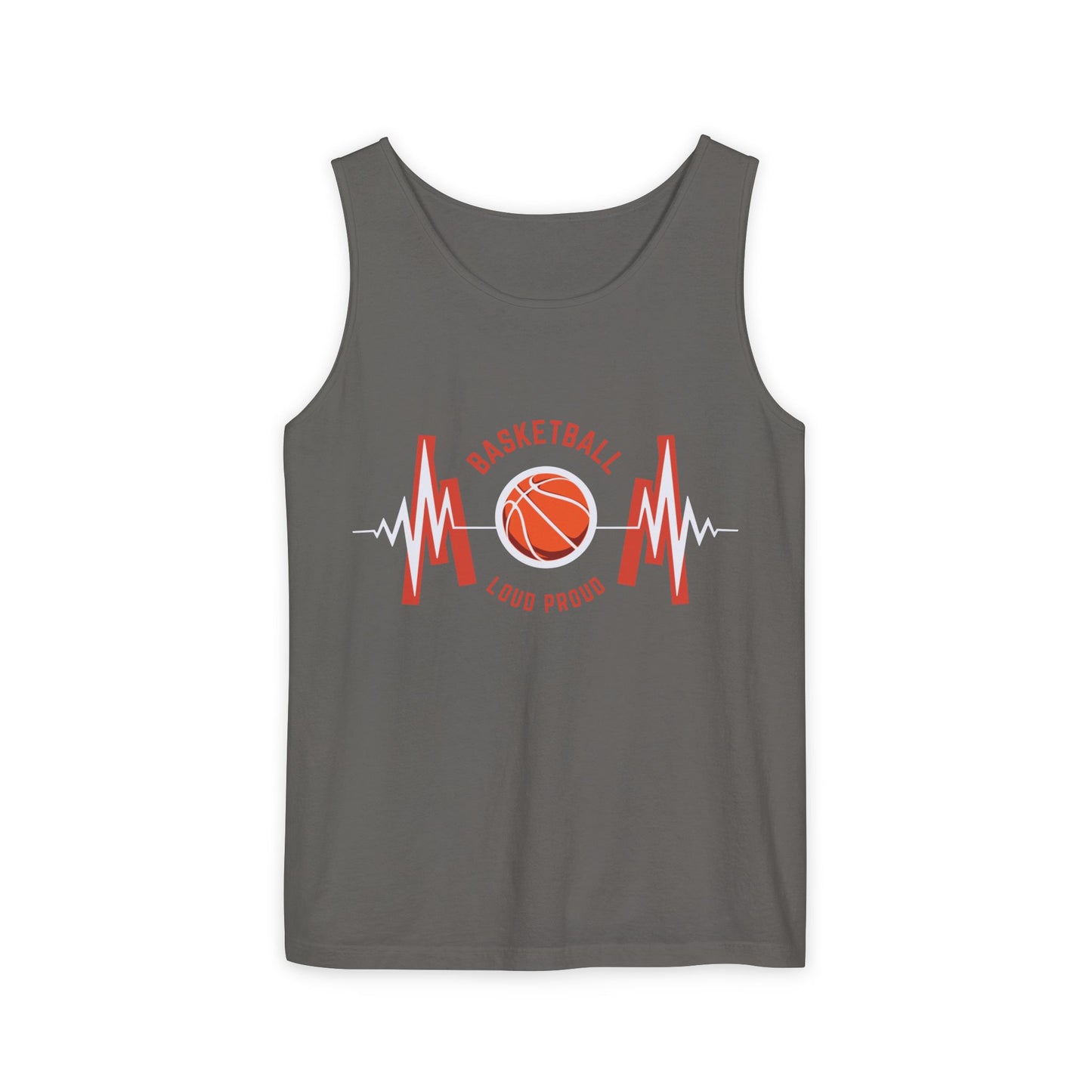 Basketball Vibes Unisex Garment-Dyed Tank Top | Fitness Apparel, Summer Workout, Sportswear, Gym Clothes, Gift for Athletes