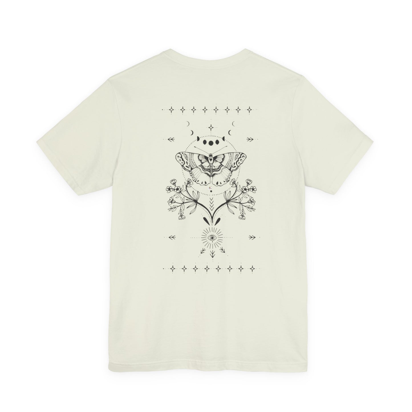 Butterfly Floral Unisex Tee - Nature Lover Gift, Casual Wear, Graphic Tee, Birthday Present, Summer Essentials, Boho Style