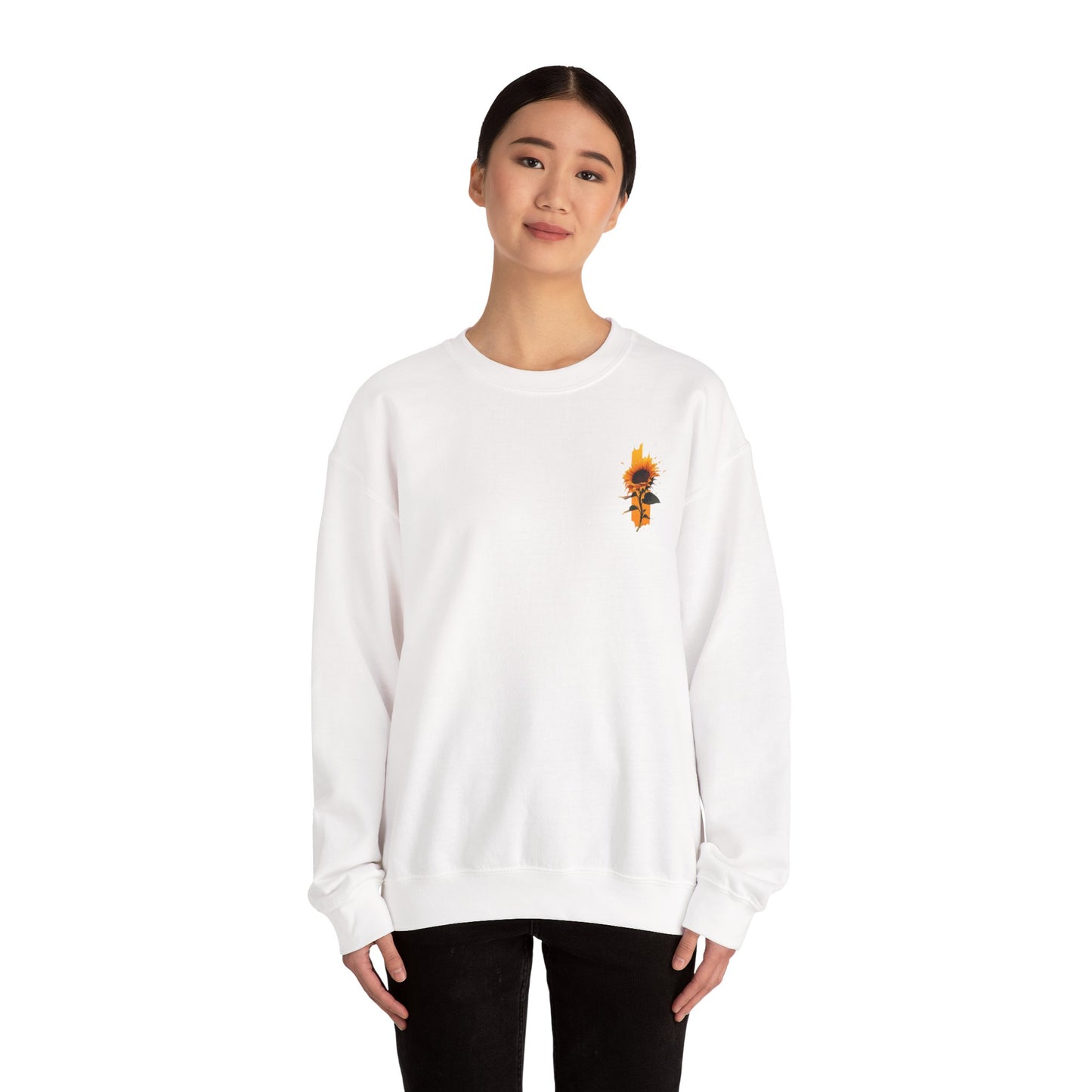 Inspirational Sunflower Sweatshirt, Cozy Crewneck, Motivational Gift, Unisex Apparel, Casual Style, Fall Fashion