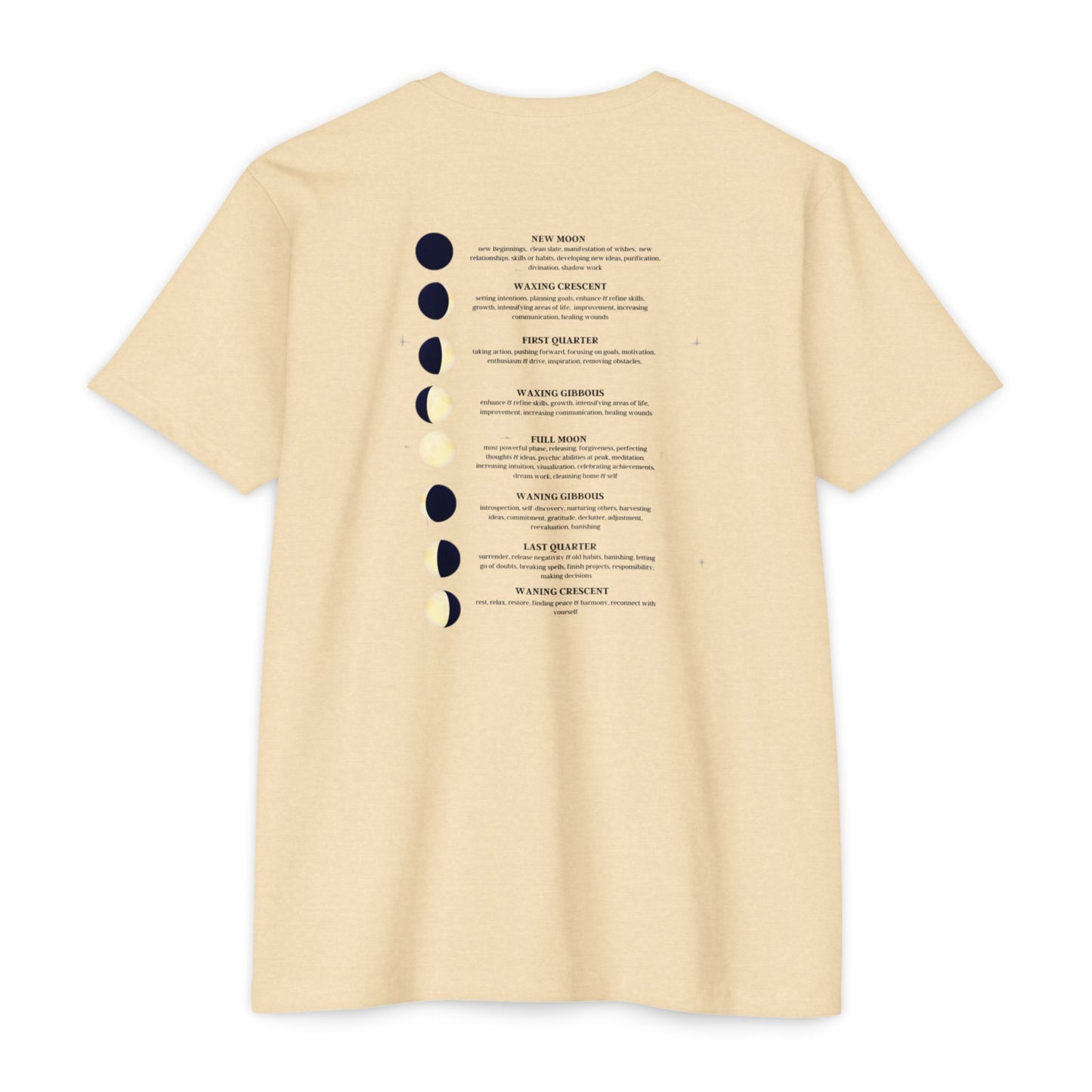 Celestial Moon Phases T-Shirt, Astrology Tee, Lunar Cycle Shirt, Gift for Astrology Lovers, Unisex Graphic Top