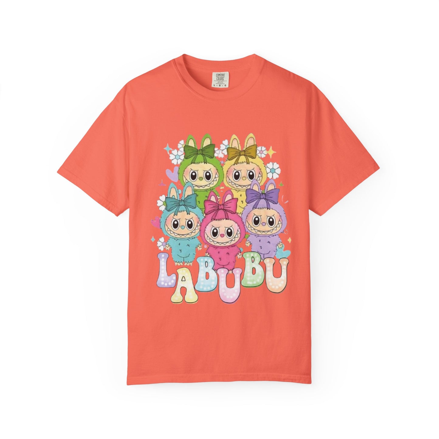 Cute Cartoon T-Shirt with 'LABUBU' Design, Adorable Apparel for Kids and Adults, Perfect for Casual Wear, Gifts, and Celebrations