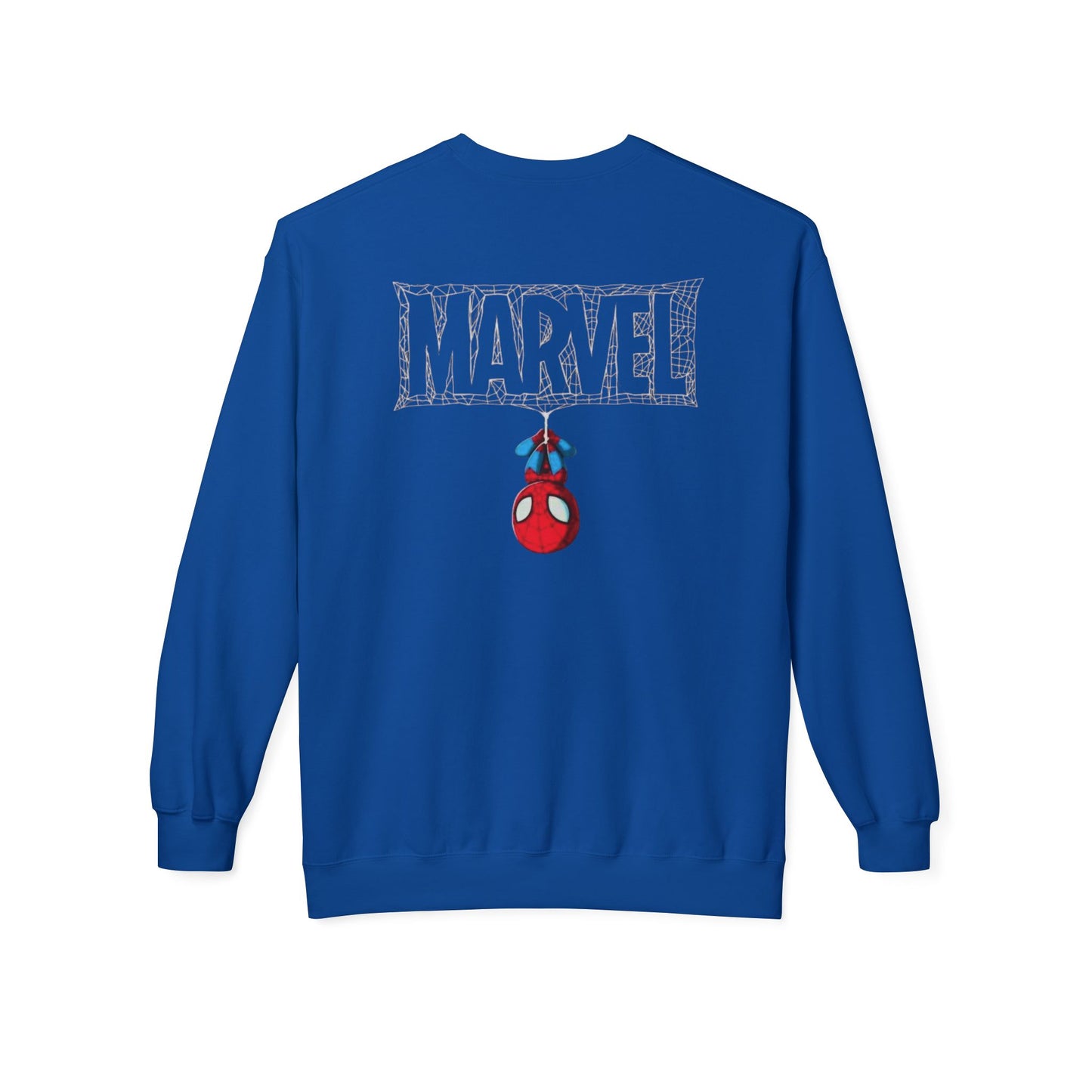 Marvel Spider Graphic Crewneck Sweatshirt, Unisex Casual Wear, Gift for Fans, Cozy Layering, Perfect for Halloween, Comic Con