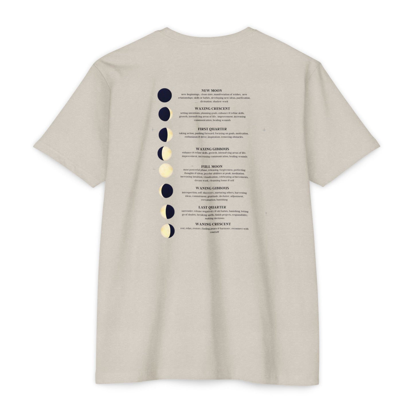 Celestial Moon Phases T-Shirt, Astrology Tee, Lunar Cycle Shirt, Gift for Astrology Lovers, Unisex Graphic Top