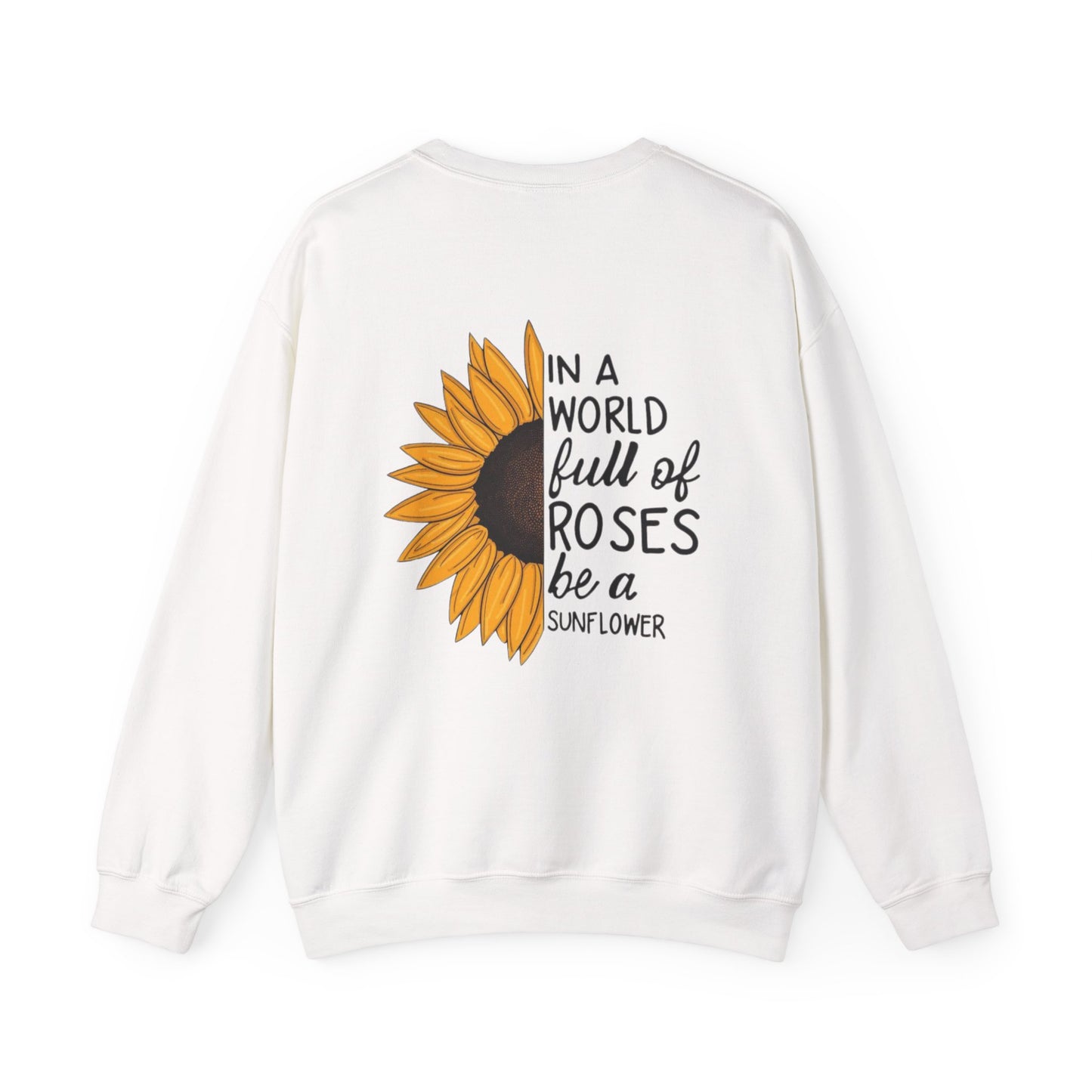 Inspirational Sunflower Sweatshirt, Cozy Crewneck, Motivational Gift, Unisex Apparel, Casual Style, Fall Fashion