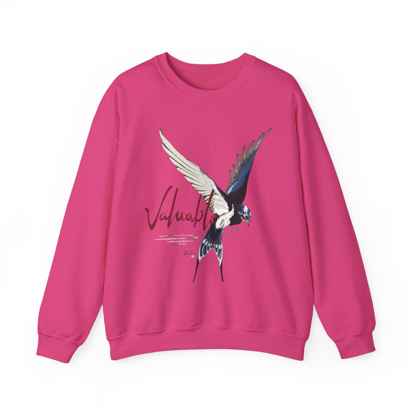 Valuable Winged Sweatshirt | Unisex Crewneck | Cozy Gift, Casual Wear, Bird Lovers, Fall Fashion, Unique Artwork