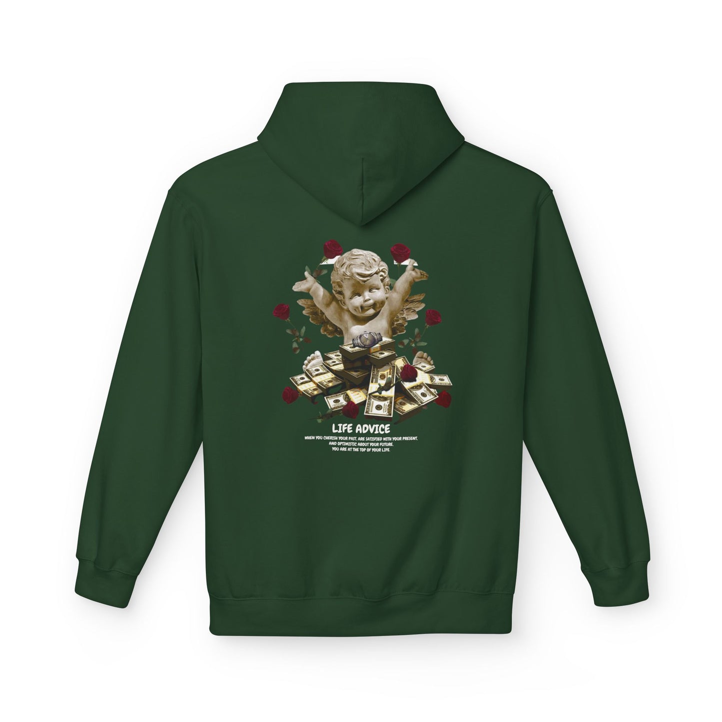 Money Vibes Fleece Hoodie - Stylish Unisex Softstyle Hoodie, Inspirational Gift, Casualwear, Trendy Apparel, Everyday Comfort