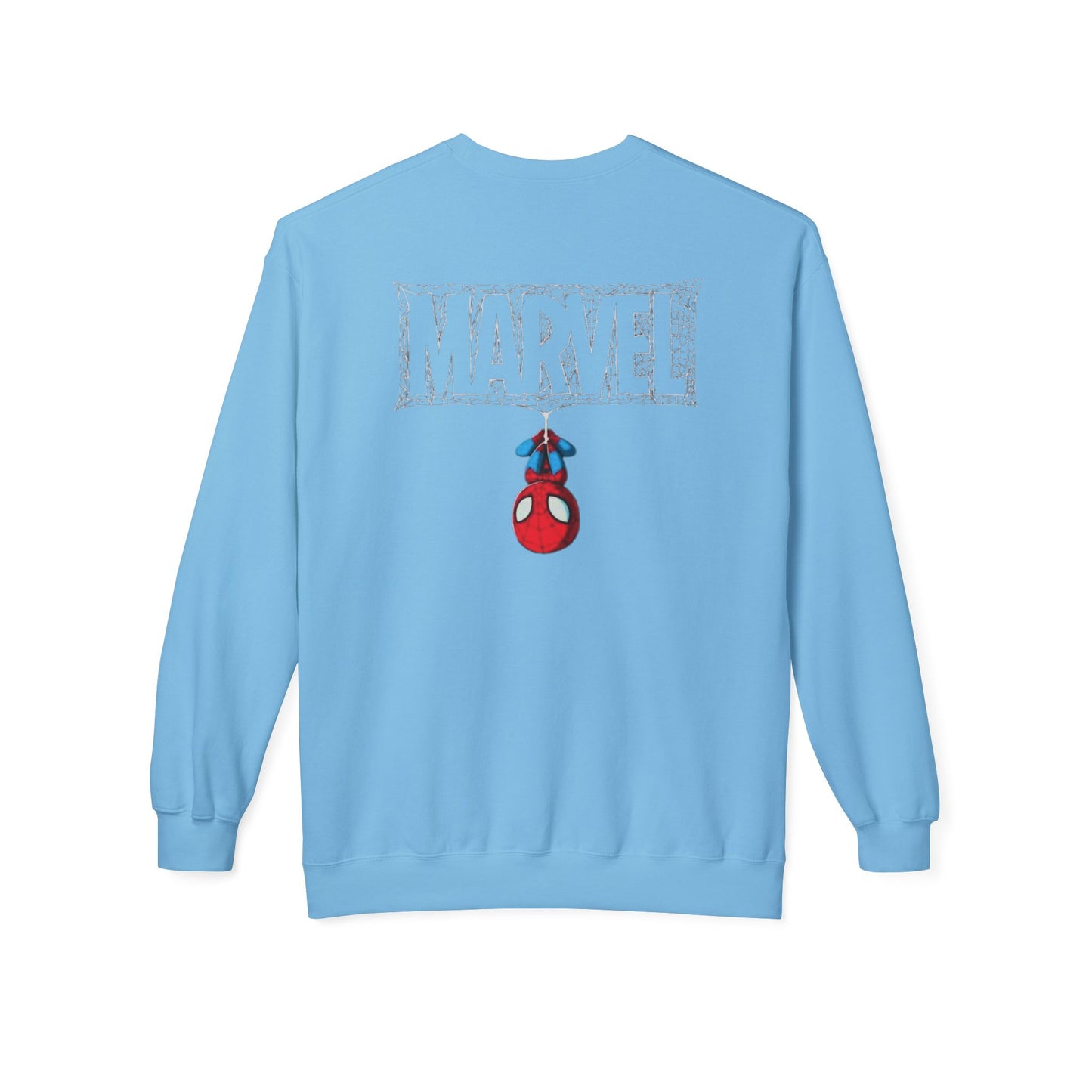 Marvel Spider Graphic Crewneck Sweatshirt, Unisex Casual Wear, Gift for Fans, Cozy Layering, Perfect for Halloween, Comic Con