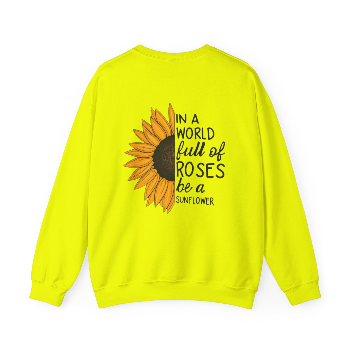 Inspirational Sunflower Sweatshirt, Cozy Crewneck, Motivational Gift, Unisex Apparel, Casual Style, Fall Fashion