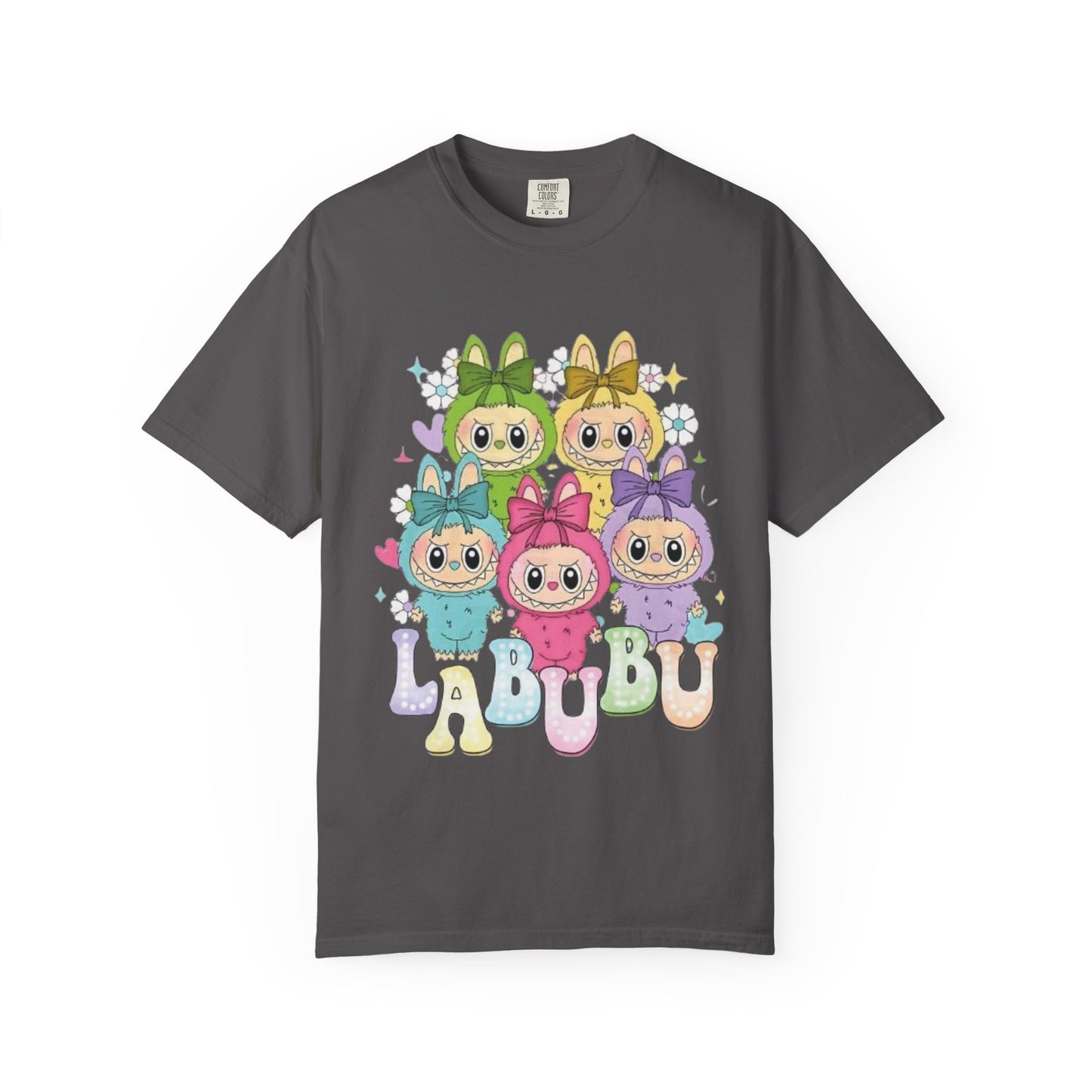 Cute Cartoon T-Shirt with 'LABUBU' Design, Adorable Apparel for Kids and Adults, Perfect for Casual Wear, Gifts, and Celebrations