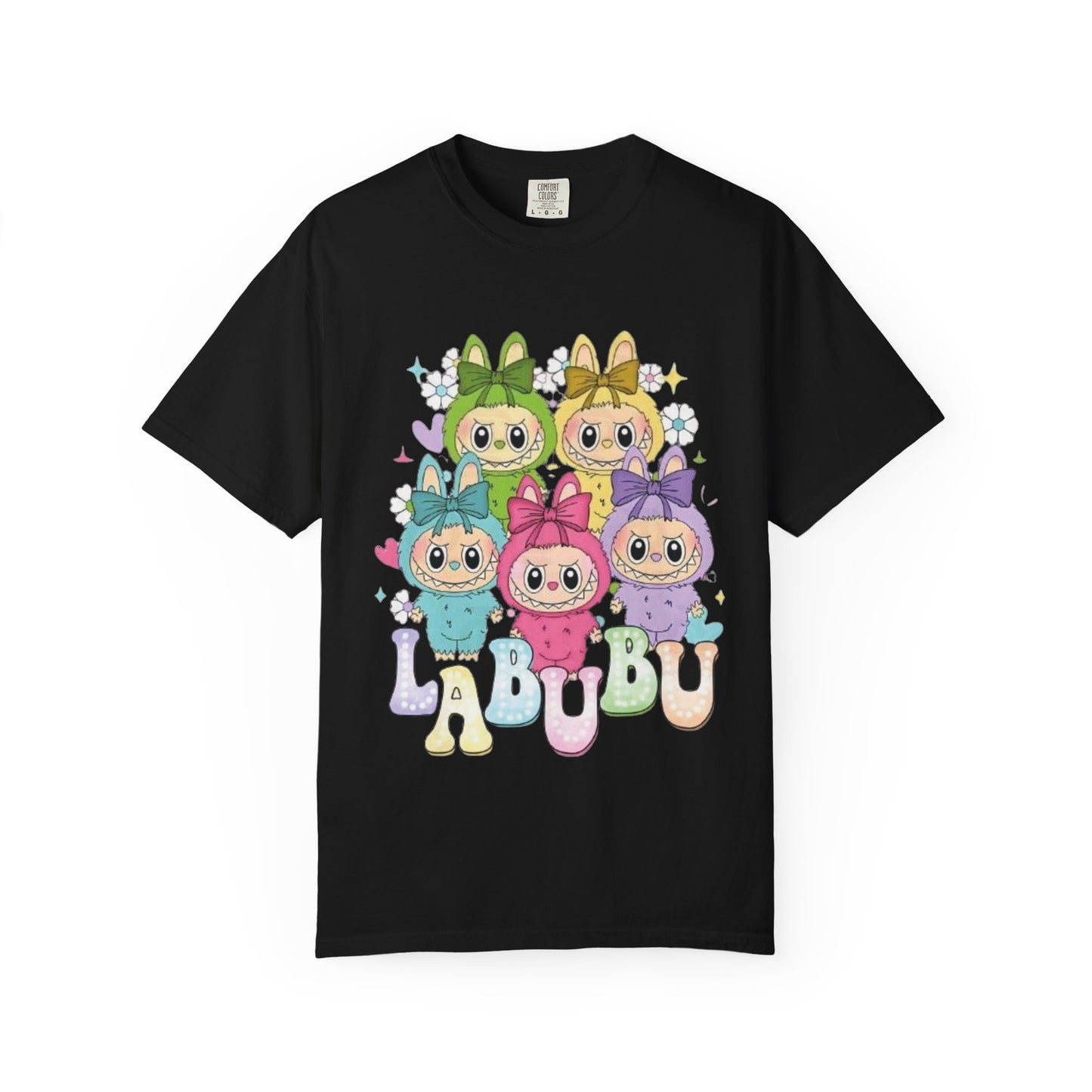 Cute Cartoon T-Shirt with 'LABUBU' Design, Adorable Apparel for Kids and Adults, Perfect for Casual Wear, Gifts, and Celebrations