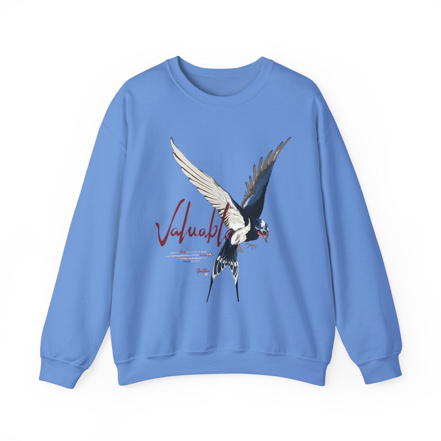 Valuable Winged Sweatshirt | Unisex Crewneck | Cozy Gift, Casual Wear, Bird Lovers, Fall Fashion, Unique Artwork