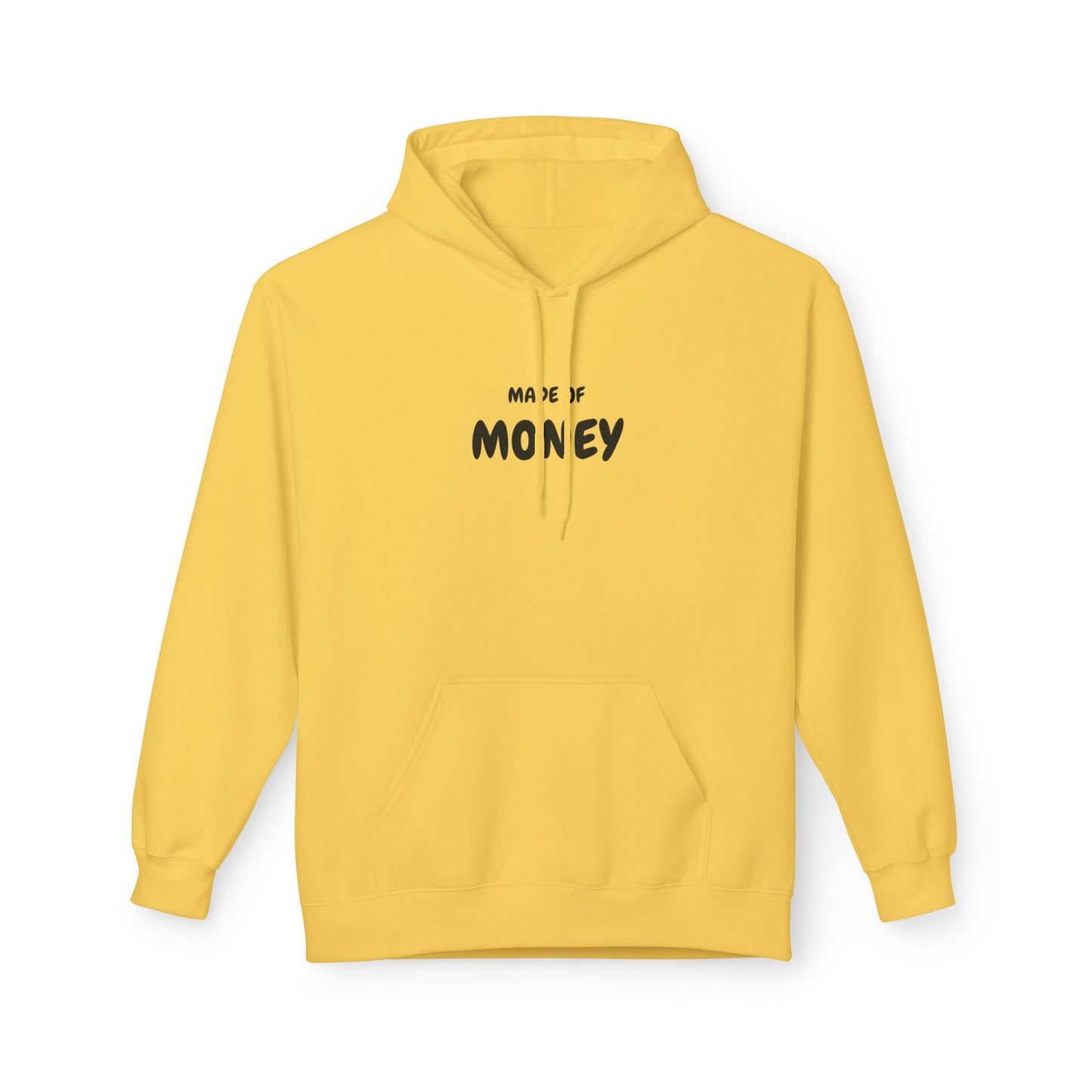 Money Vibes Fleece Hoodie - Stylish Unisex Softstyle Hoodie, Inspirational Gift, Casualwear, Trendy Apparel, Everyday Comfort