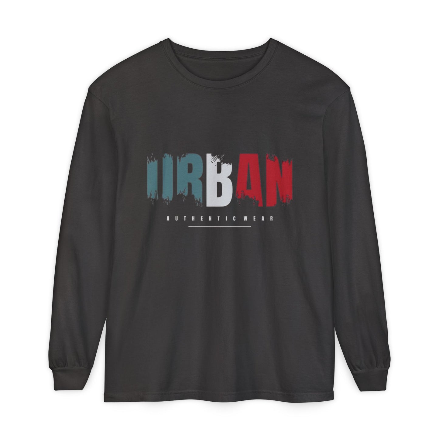 Urban Vibe Long Sleeve Tee, Stylish Apparel, Casual Wear, Street Fashion, Gift for Trendsetters, Unisex Graphic Shirt