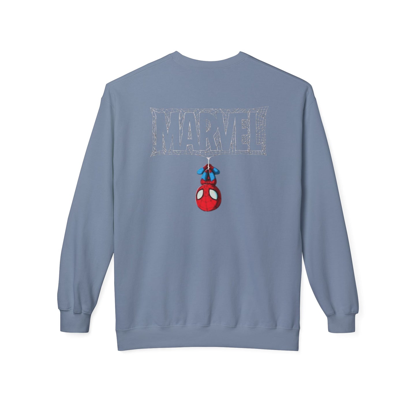 Marvel Spider Graphic Crewneck Sweatshirt, Unisex Casual Wear, Gift for Fans, Cozy Layering, Perfect for Halloween, Comic Con
