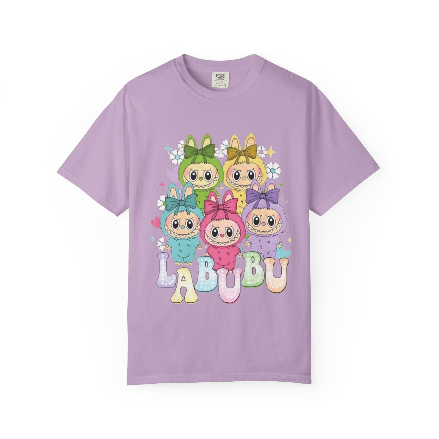 Cute Cartoon T-Shirt with 'LABUBU' Design, Adorable Apparel for Kids and Adults, Perfect for Casual Wear, Gifts, and Celebrations