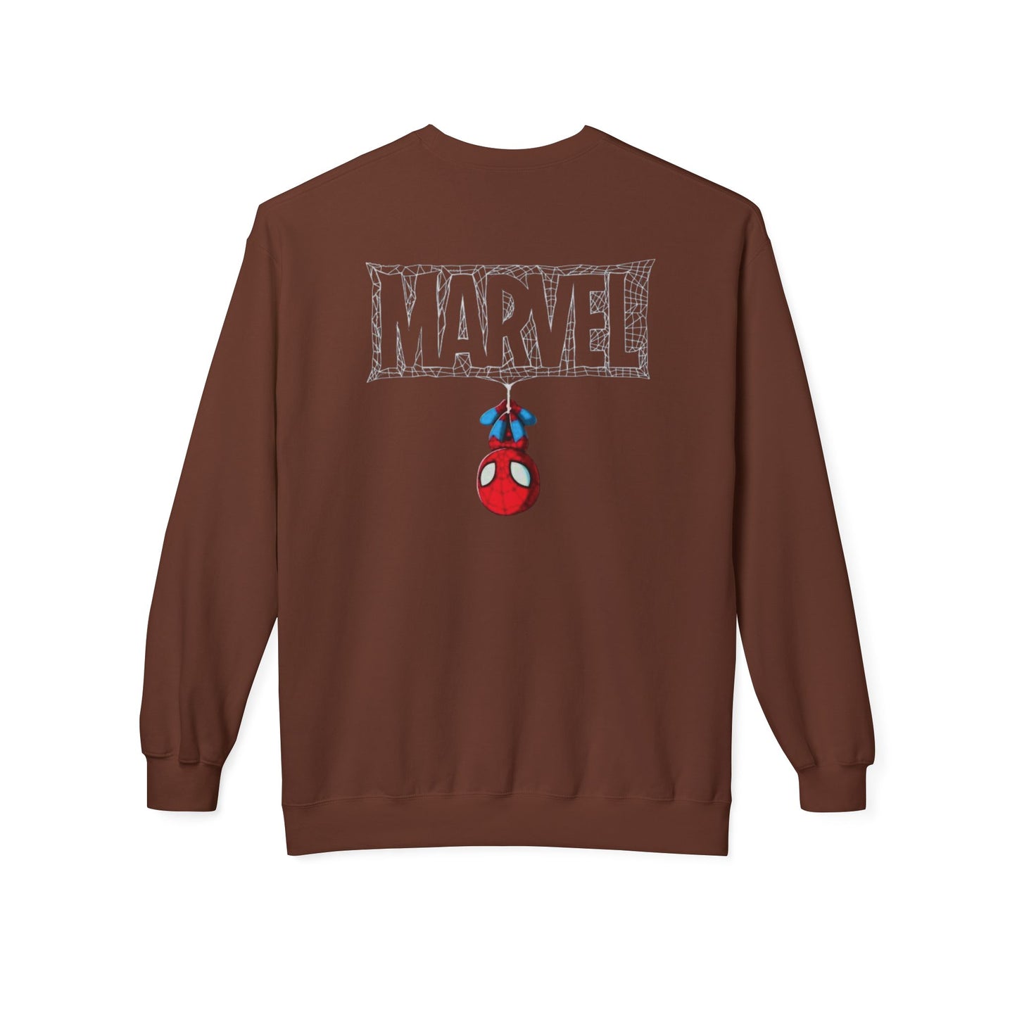 Marvel Spider Graphic Crewneck Sweatshirt, Unisex Casual Wear, Gift for Fans, Cozy Layering, Perfect for Halloween, Comic Con