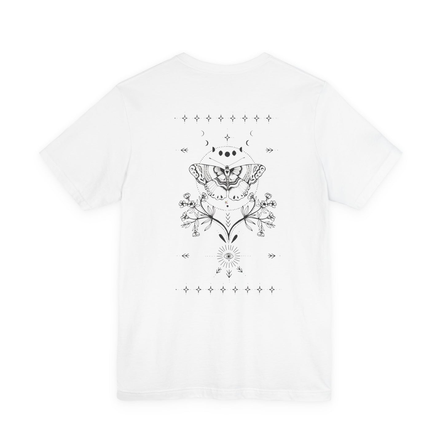Butterfly Floral Unisex Tee - Nature Lover Gift, Casual Wear, Graphic Tee, Birthday Present, Summer Essentials, Boho Style