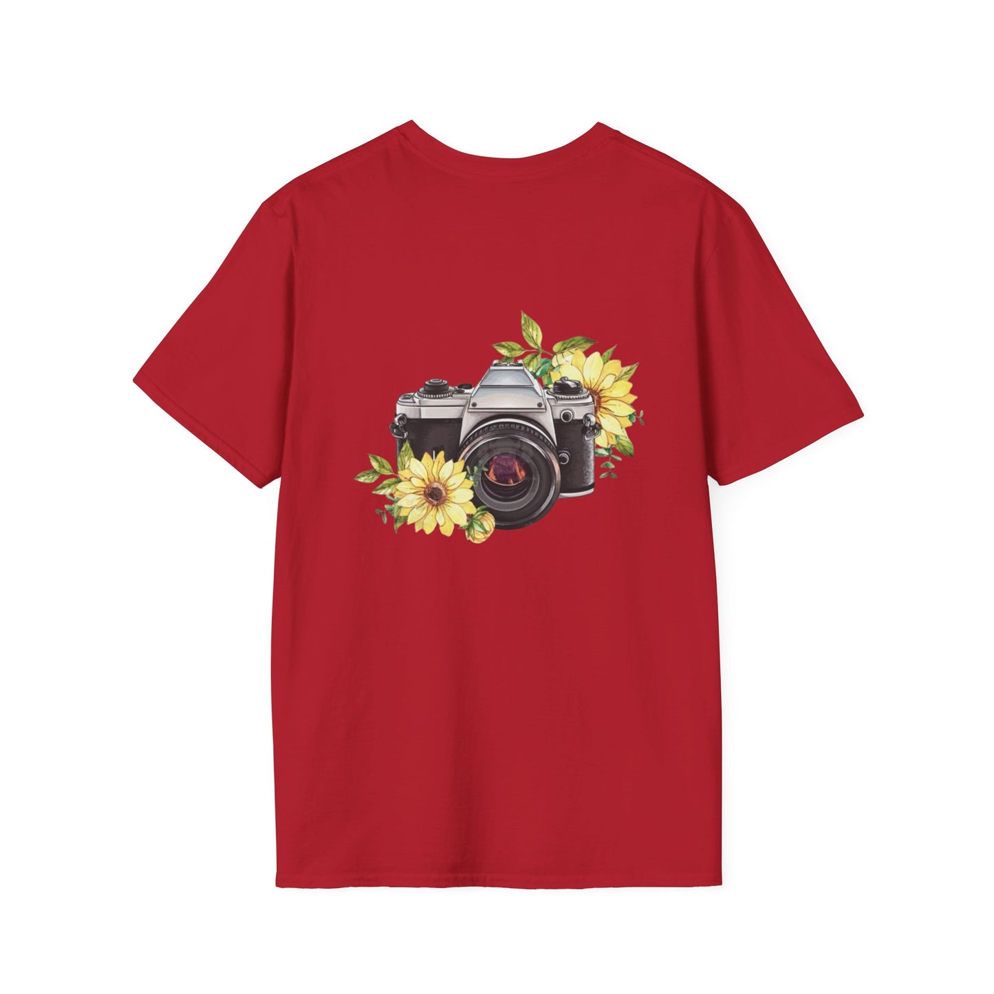 Inspirational Photography T-Shirt, Unisex Tee, Gifts for Photographers, Floral Camera Graphic, Motivational Quote Shirt