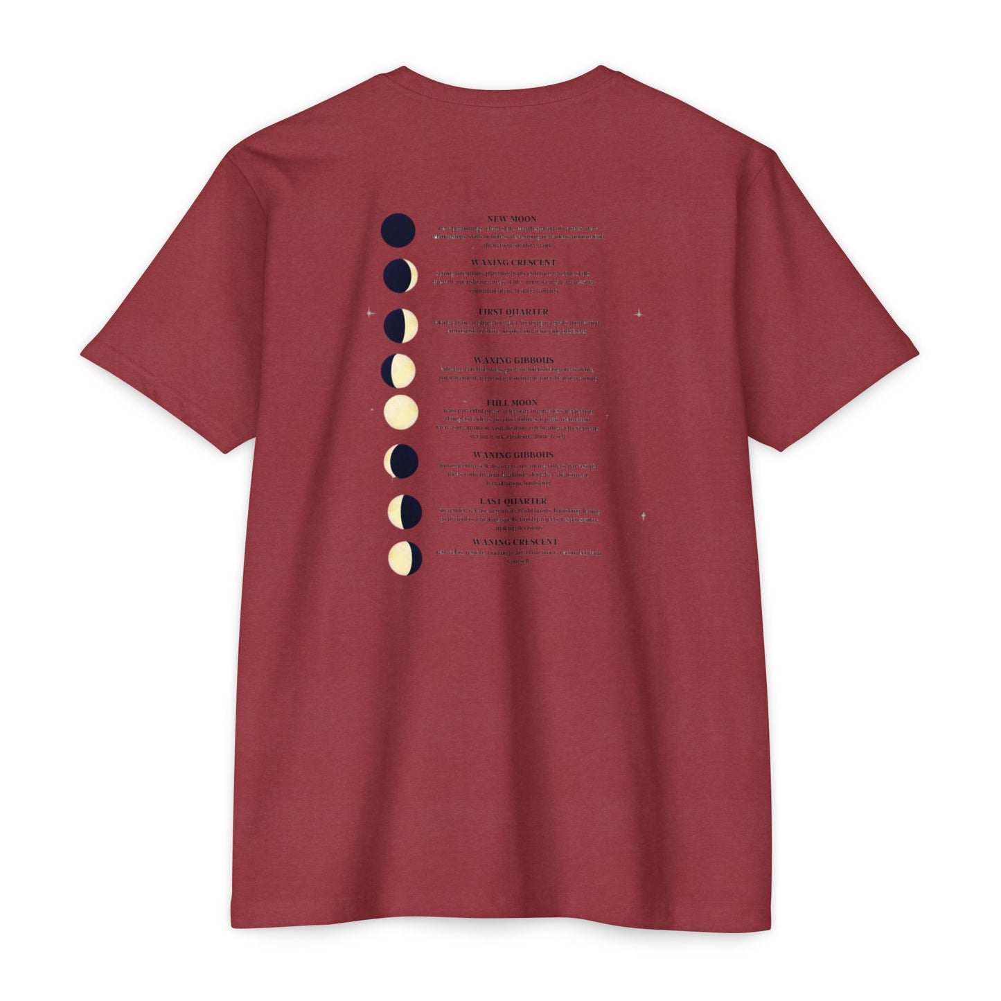 Celestial Moon Phases T-Shirt, Astrology Tee, Lunar Cycle Shirt, Gift for Astrology Lovers, Unisex Graphic Top