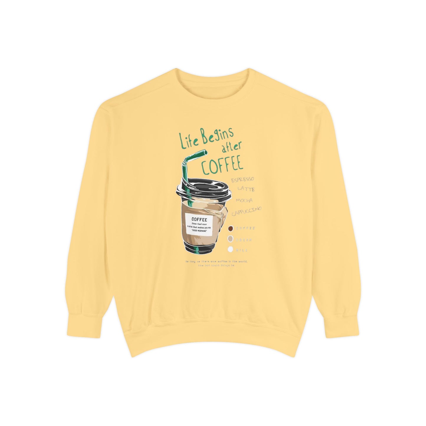 Coffee Lover's Unisex Sweatshirt, Cozy Coffee Sweatshirt, Gift for Baristas, Cute Casual Sweatshirt, Funny Drink Apparel