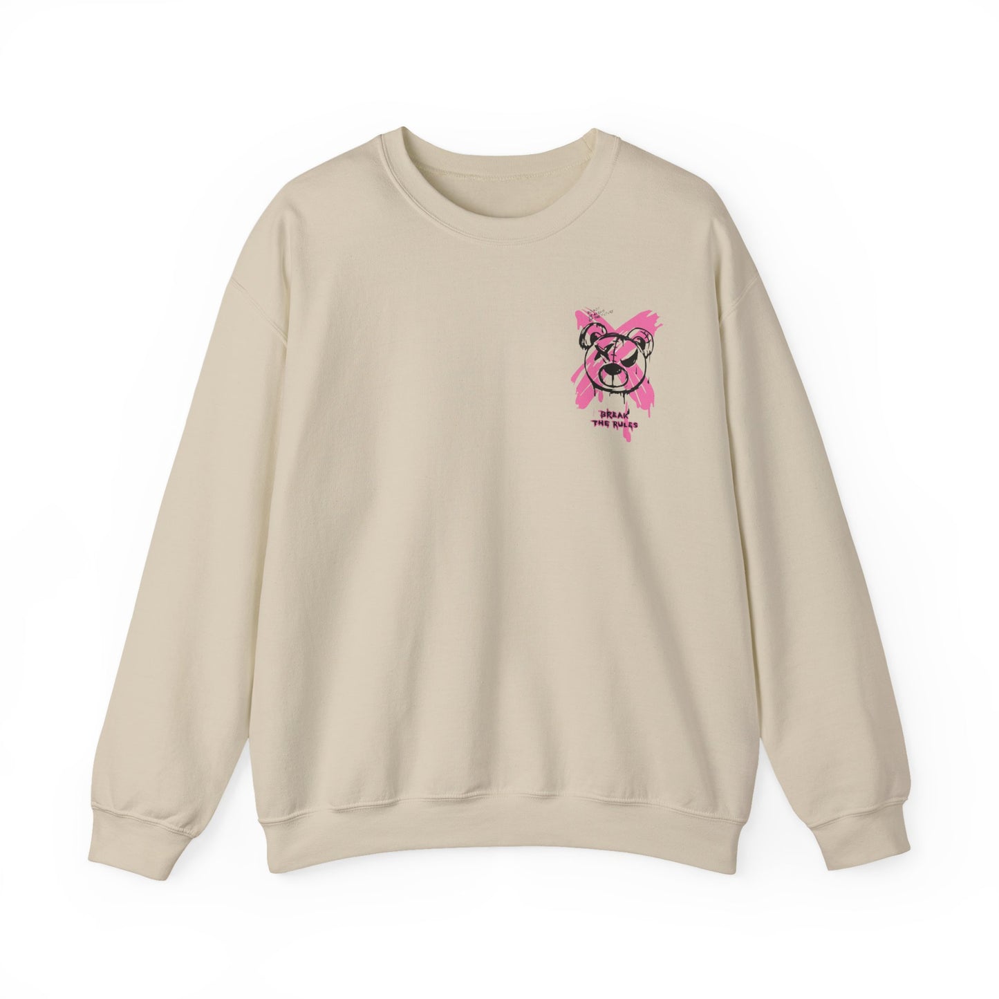 Edgy Graphic Crewneck Sweatshirt | Unisex Oversized Top for Streetwear Lovers, Perfect Gift for Art Enthusiasts, Cool Casual Wear