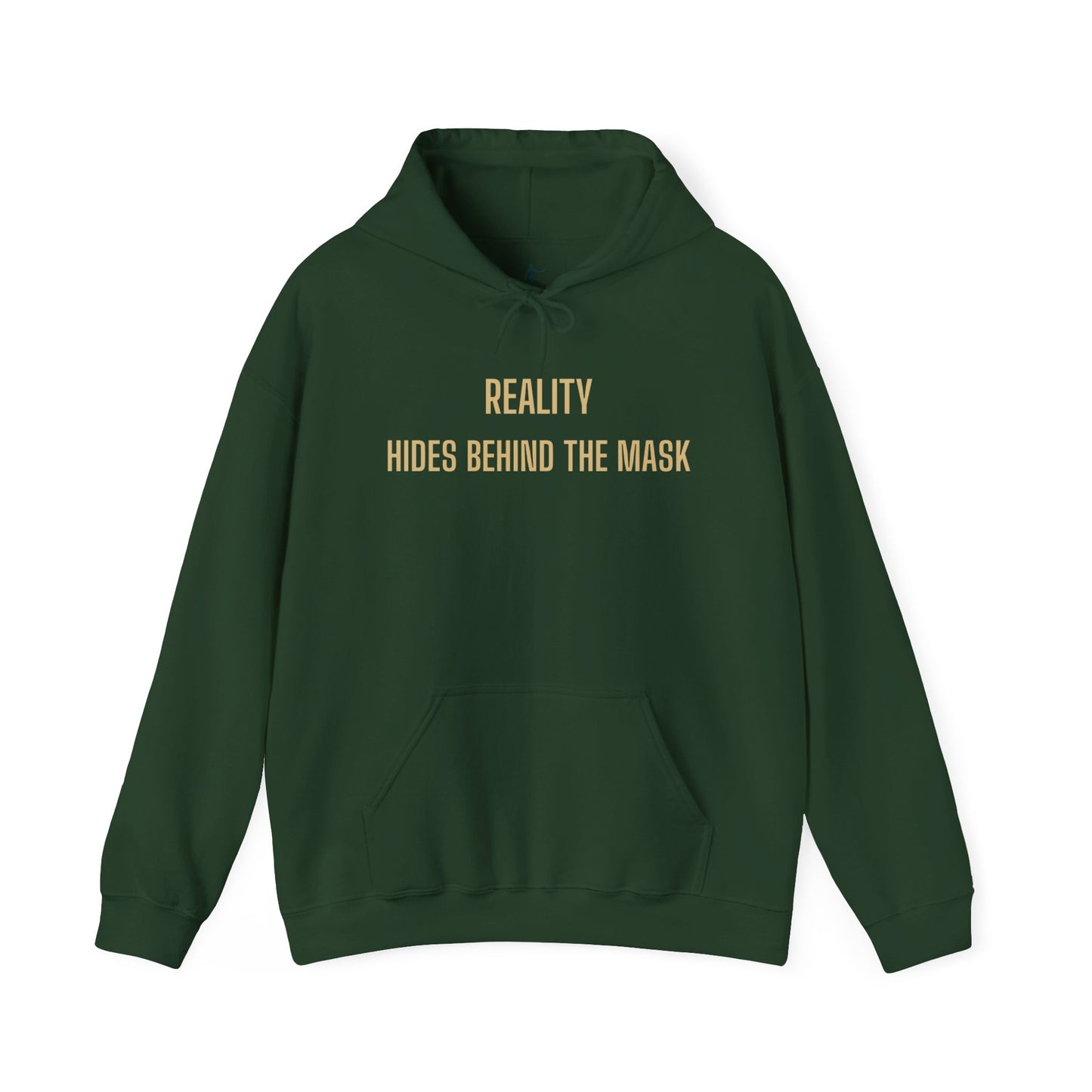 Reality Behind the Mask Sweatshirt | Unisex Heavy Blend™ Hoodie for Casual Wear, Pop Culture Apparel, Unique Gift, Statement Clothing