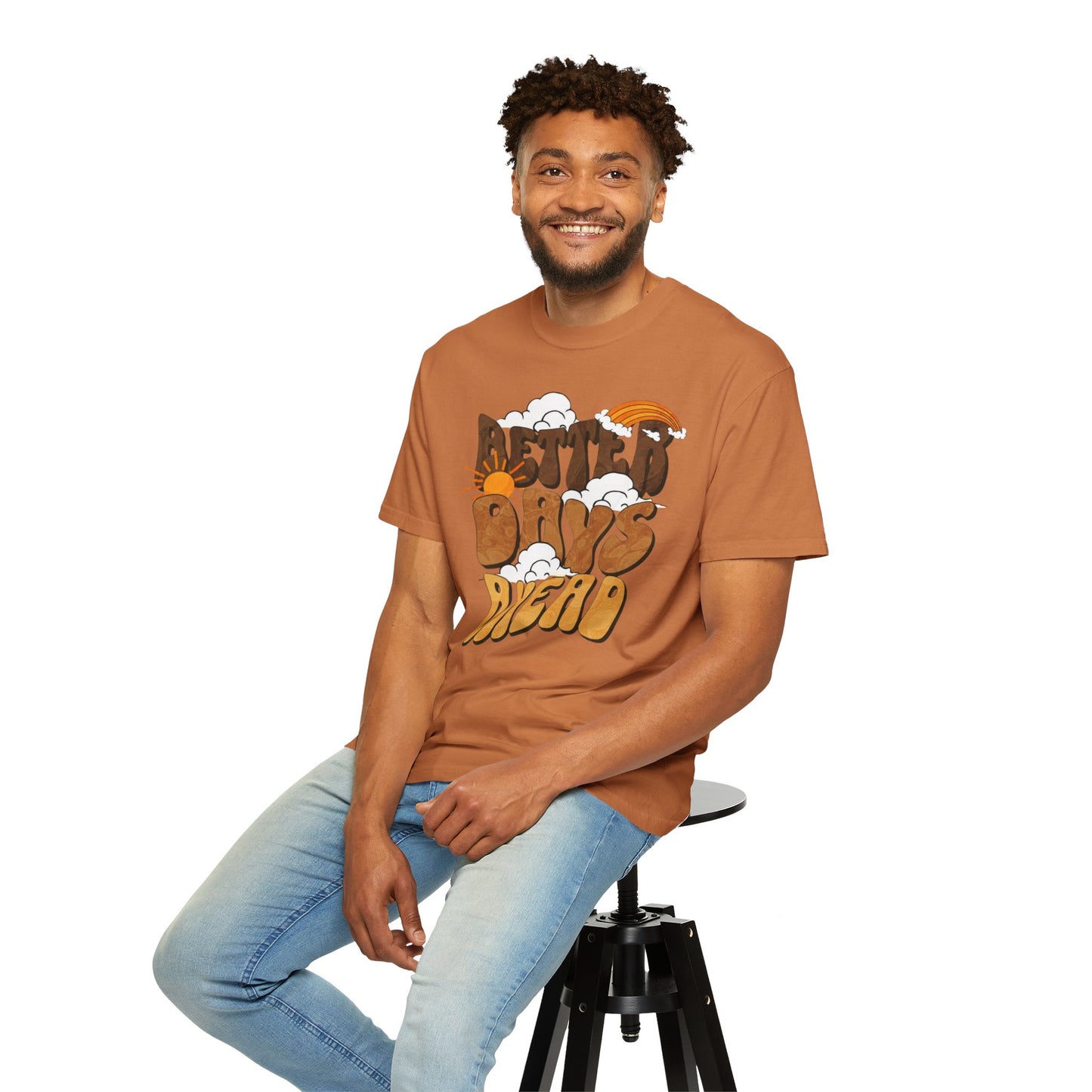Retro 'Better Days Ahead' Unisex T-Shirt, Positive Vibe Tee, Casual Wear, Gift for Friends, Summer Style, Relaxed Fit