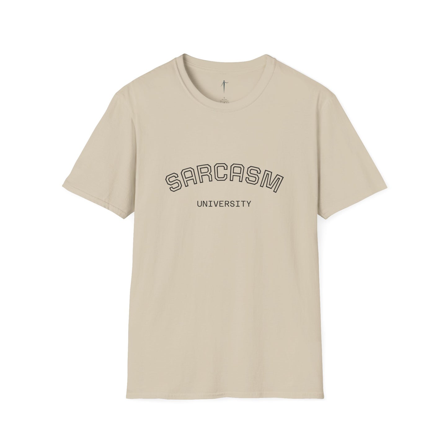 Sarcasm University Unisex Softstyle T-Shirt, Funny Tee, Gift for Sarcastic Friends, Casual Wear, Conversation Starter