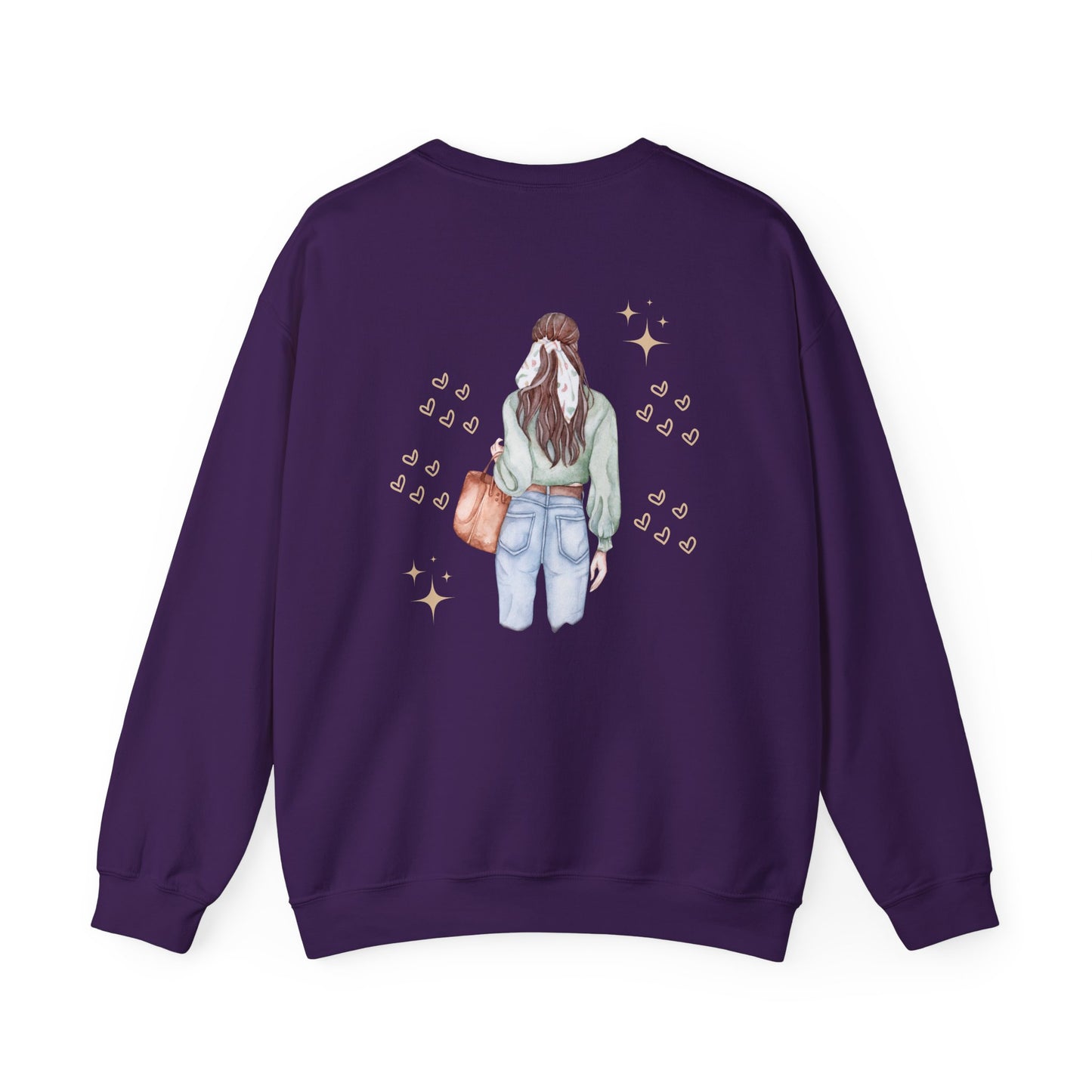 Empowering Girl Power Sweatshirt, Cozy Crewneck, Feminine Style, Gift for Her, Casual Fashion, Everyday Comfort