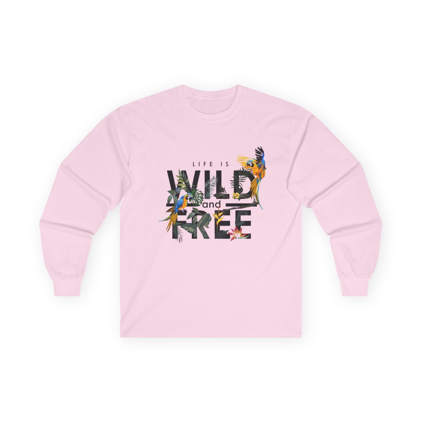 Unisex Long Sleeve Tee - Life is Wild and Free, Comfortable Casual Wear, Perfect for Nature Lovers, Gift for Adventure Seekers, Great [...]