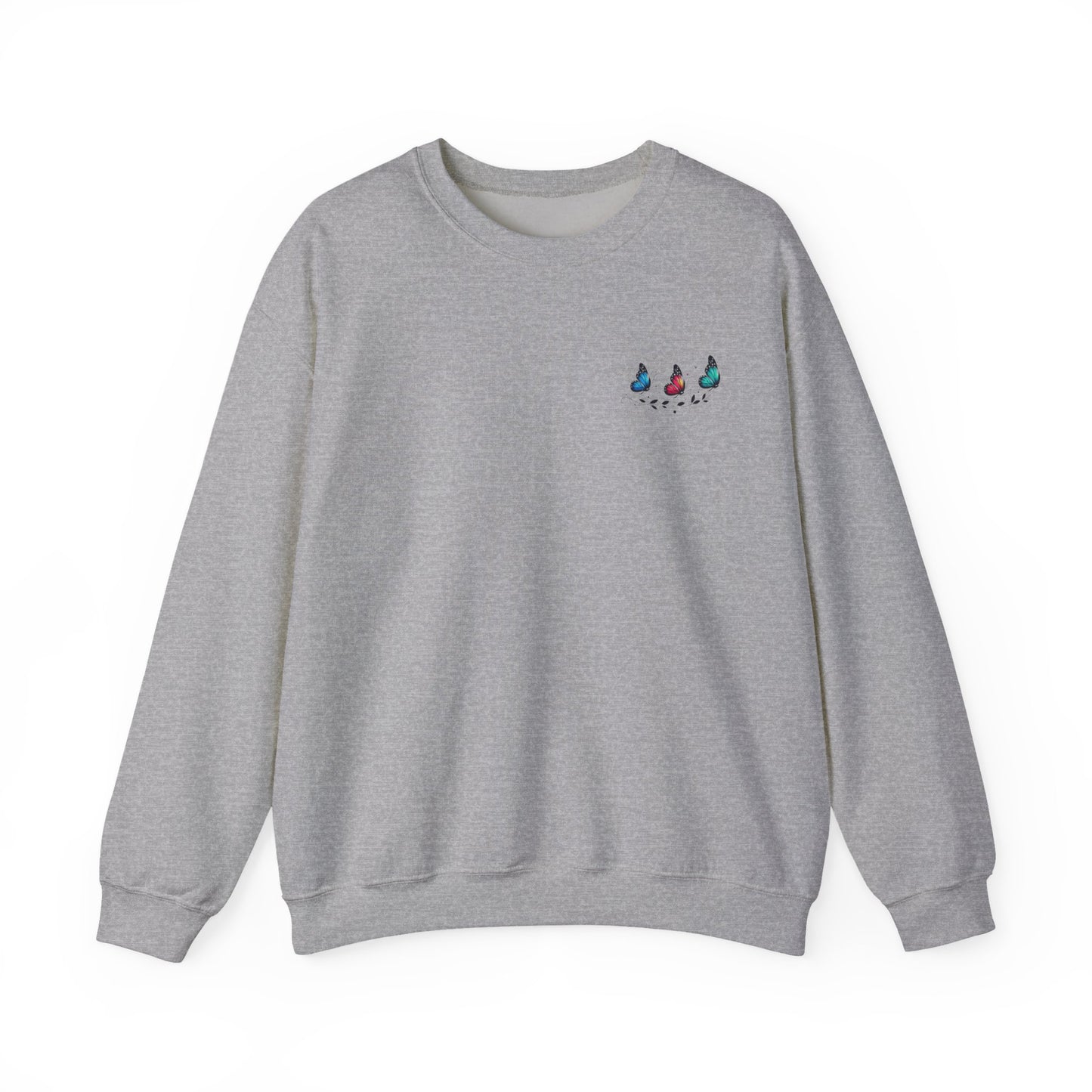 Butterfly Magic Unisex Crewneck Sweatshirt, Cozy Sweater, Gift for Her, Spring Fashion, Casual Outfit