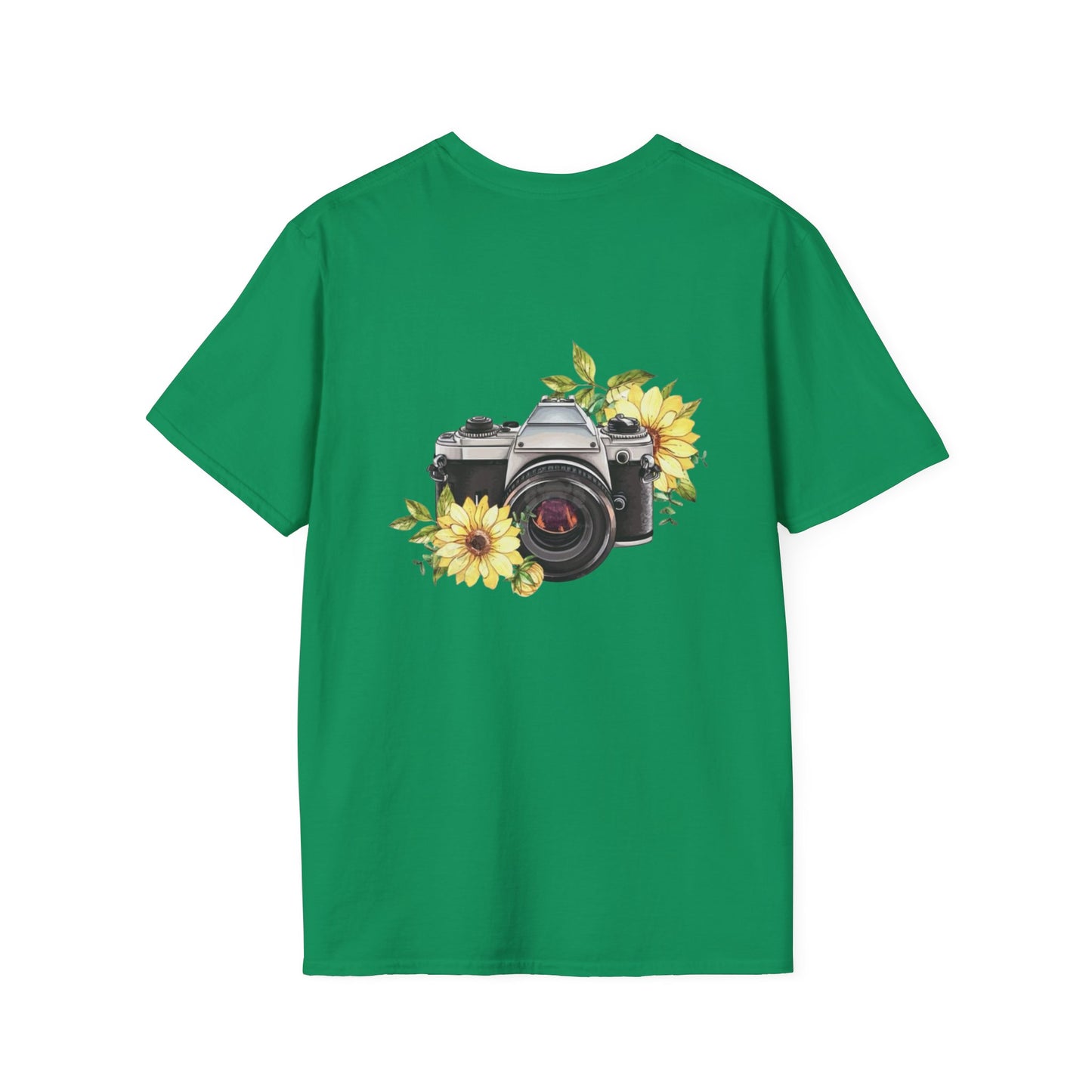 Inspirational Photography T-Shirt, Unisex Tee, Gifts for Photographers, Floral Camera Graphic, Motivational Quote Shirt
