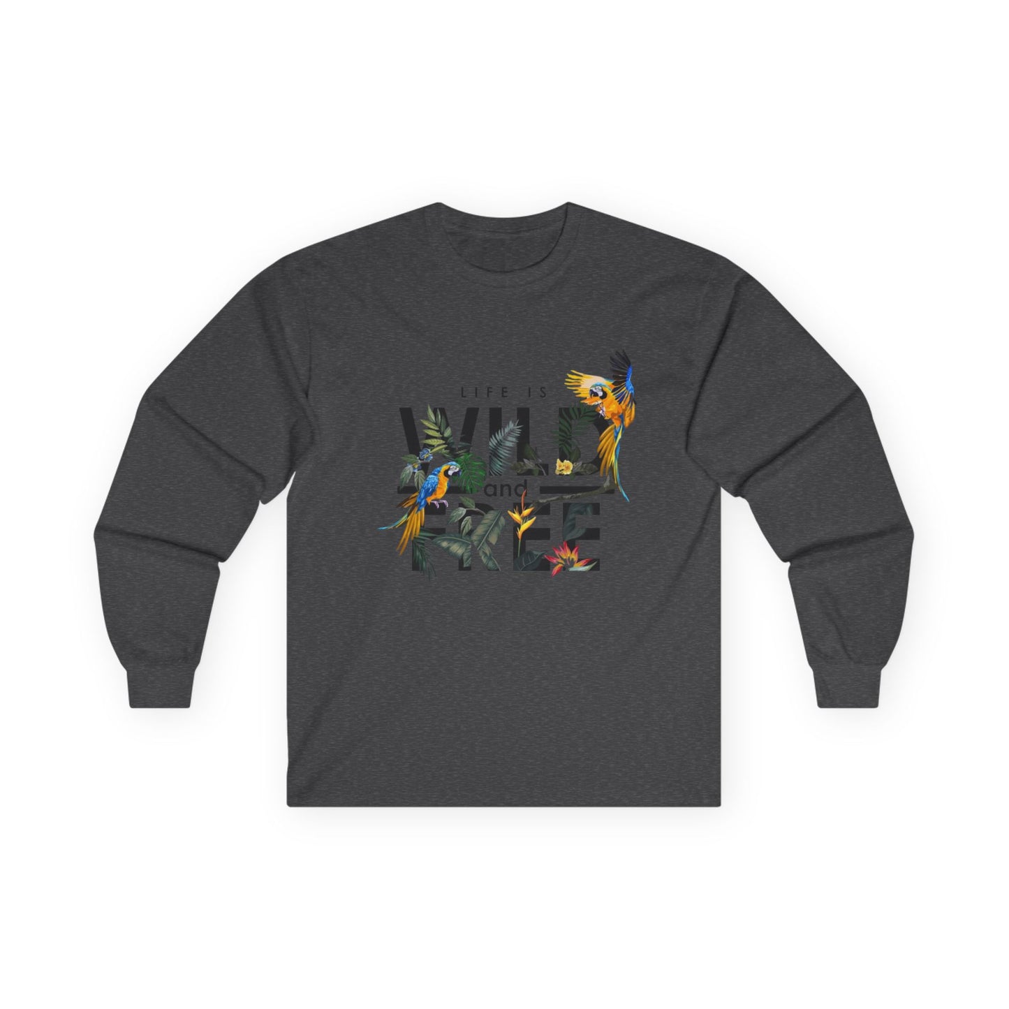 Unisex Long Sleeve Tee - Life is Wild and Free, Comfortable Casual Wear, Perfect for Nature Lovers, Gift for Adventure Seekers, Great [...]