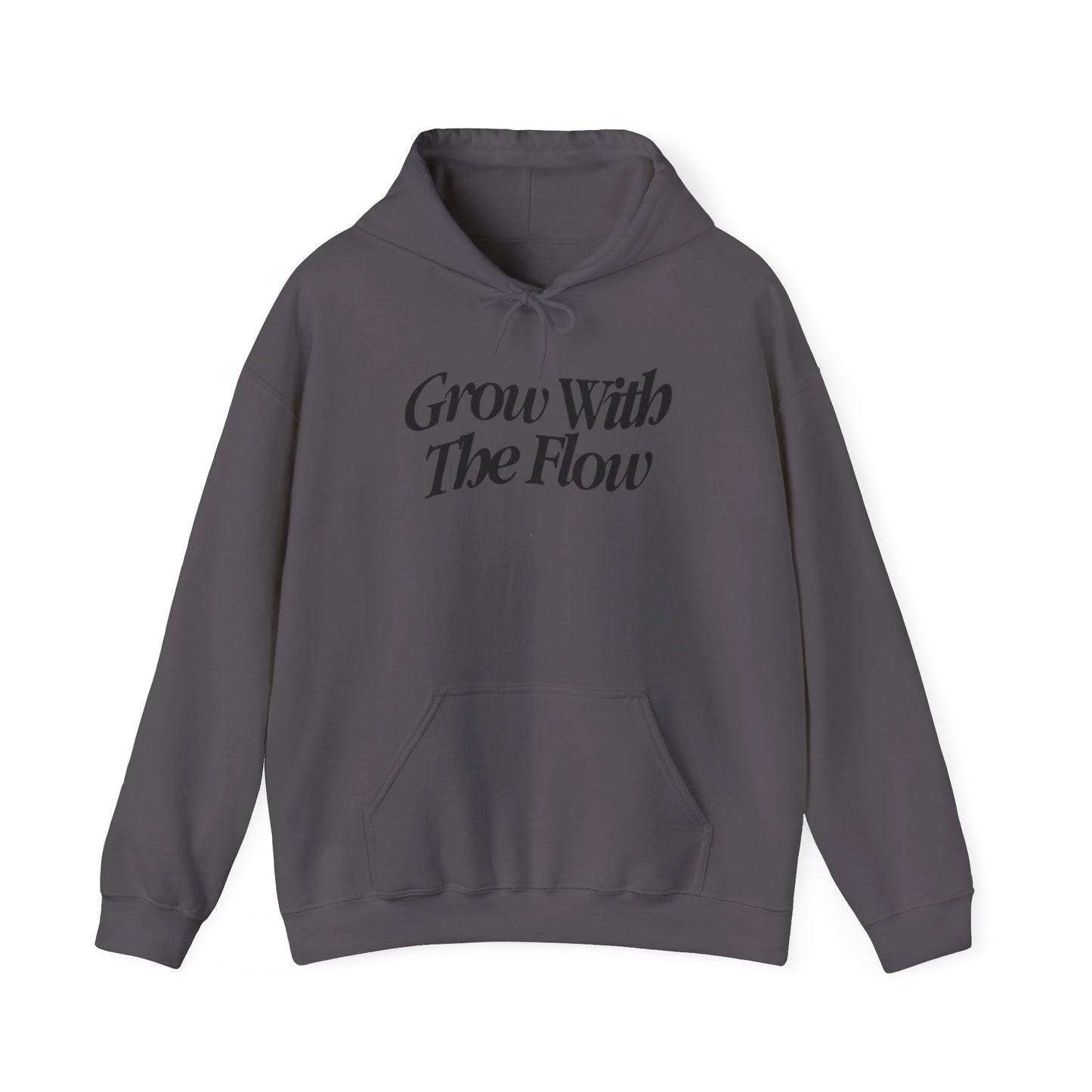 Grow With The Flow Hoodie - Unisex Heavy Blend™ Sweatshirt, Cozy Athleisure, Gift for Friends, Casual Wear, Unique Graphic Design
