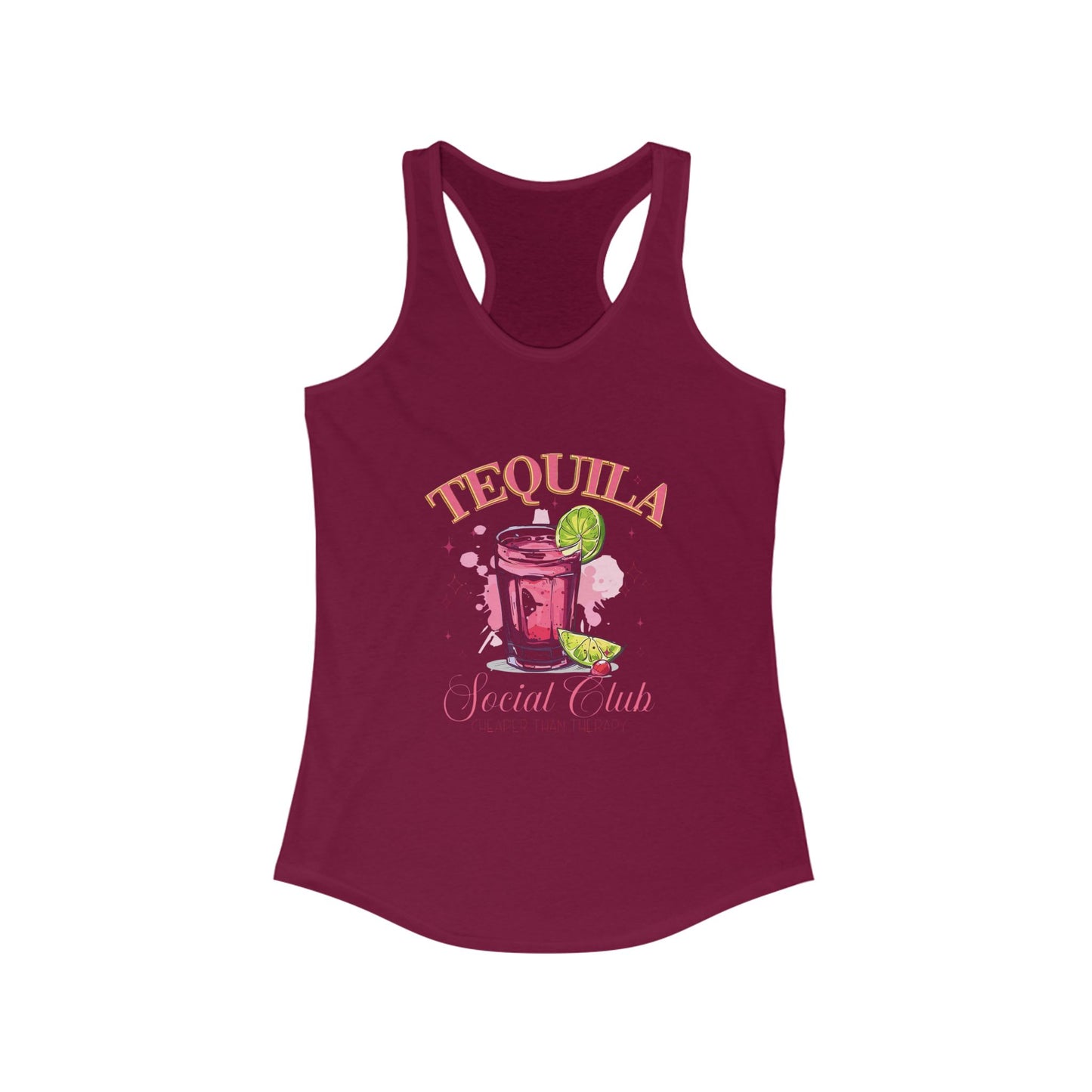 Tequila Party Racerback Tank - Perfect for Summer, Beach Days, Festivals, Tequila Lovers, Strappy Summer Style