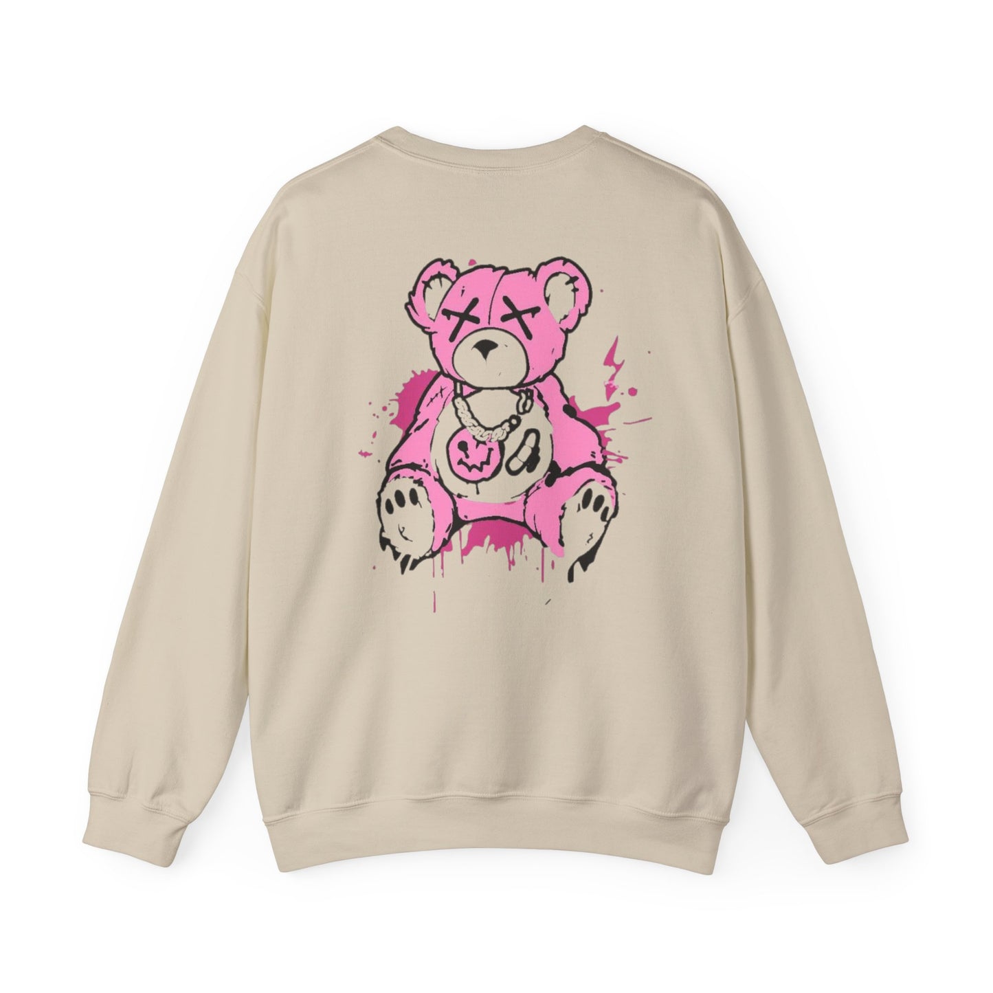 Edgy Graphic Crewneck Sweatshirt | Unisex Oversized Top for Streetwear Lovers, Perfect Gift for Art Enthusiasts, Cool Casual Wear