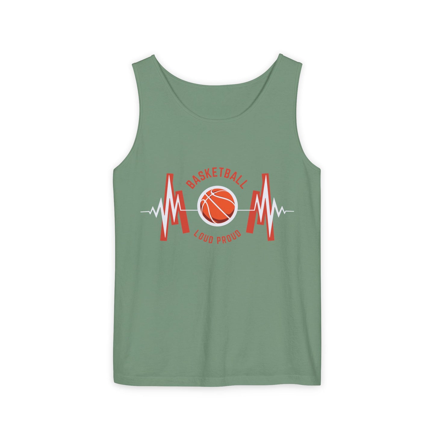 Basketball Vibes Unisex Garment-Dyed Tank Top | Fitness Apparel, Summer Workout, Sportswear, Gym Clothes, Gift for Athletes