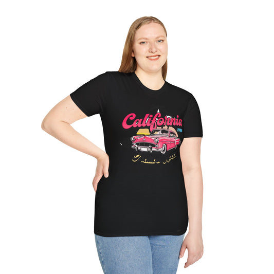 Vintage California Road Trip T-Shirt, Summer Vacation Tee, Retro Car Apparel, Travel Gift for Him or Her, Beach Style Top