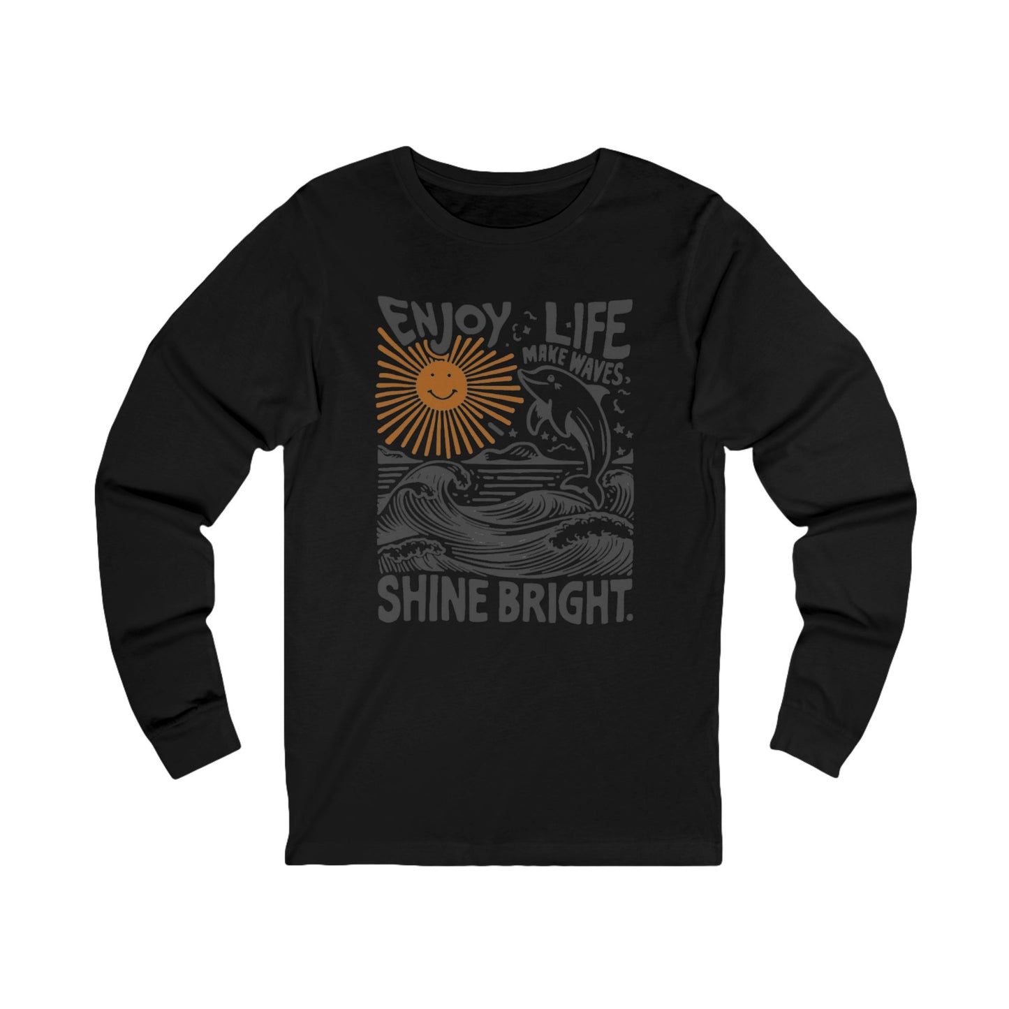 Enjoy Life Long Sleeve Tee, Unisex Shirt, Inspirational Tee, Gift for Nature Lovers, Beach Vibes Apparel