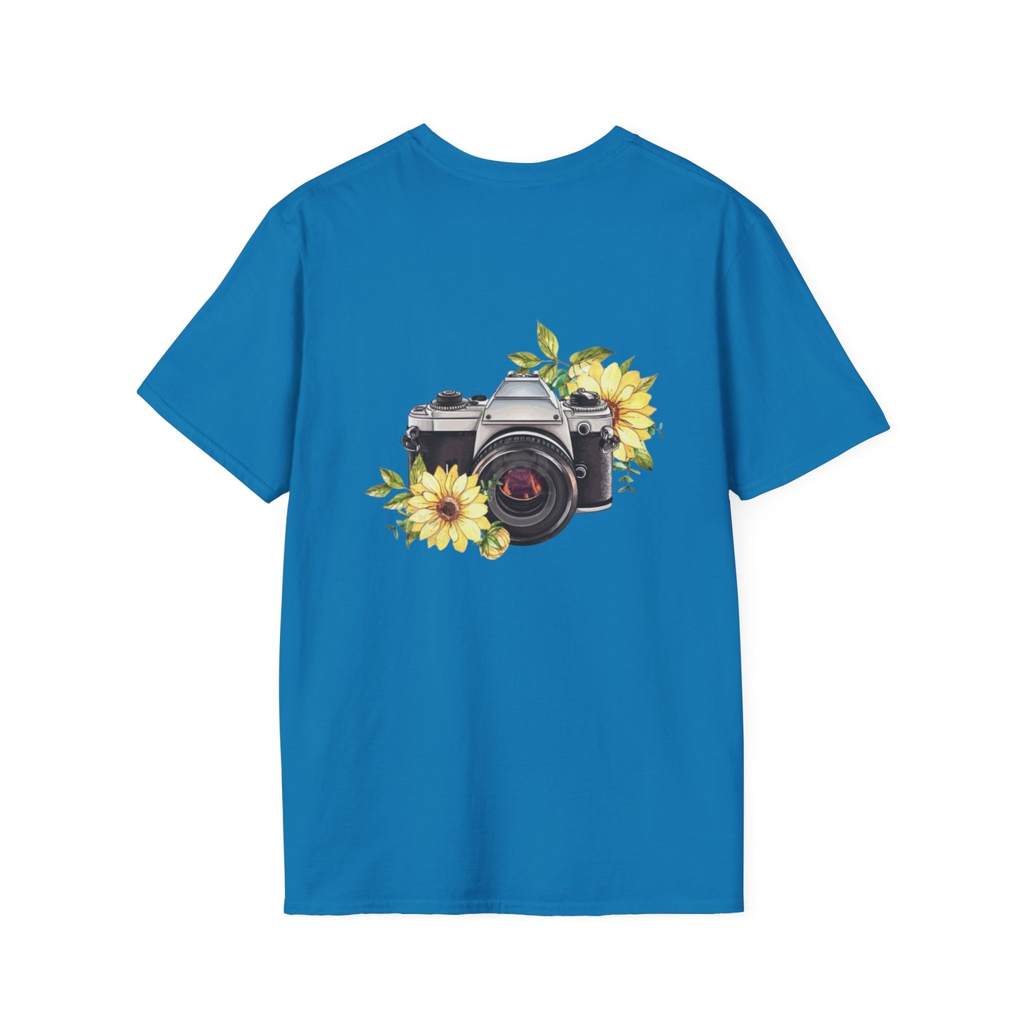 Inspirational Photography T-Shirt, Unisex Tee, Gifts for Photographers, Floral Camera Graphic, Motivational Quote Shirt