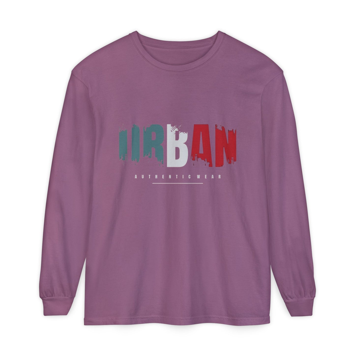 Urban Vibe Long Sleeve Tee, Stylish Apparel, Casual Wear, Street Fashion, Gift for Trendsetters, Unisex Graphic Shirt