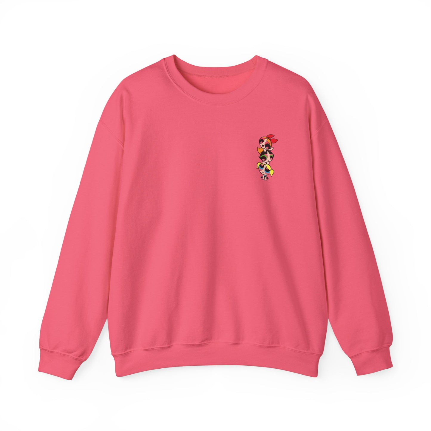 Powerpuff Girls Workout Crewneck Sweatshirt | Unisex Sweatshirt for Cartoon Lovers, Fitness Enthusiasts, Gifts, Casual Wear, Unique Apparel