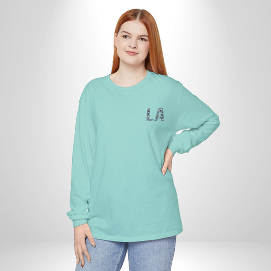 LA California Long Sleeve T-Shirt, Casual Wear, Travel Apparel, Gift for Him/Her, Vintage Style, Summer Fashion