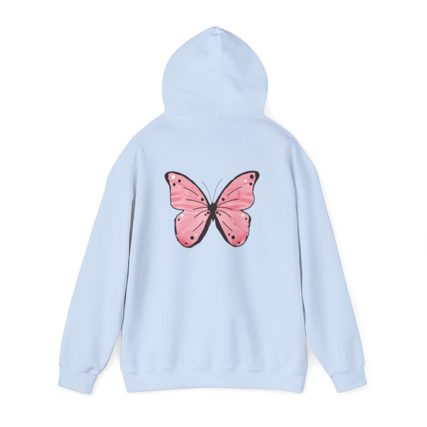 Enjoy Life Butterfly Hoodie, Cozy Unisex Sweatshirt, Inspirational Clothing, Gift for Her, Boho Style, Add to Wardrobe