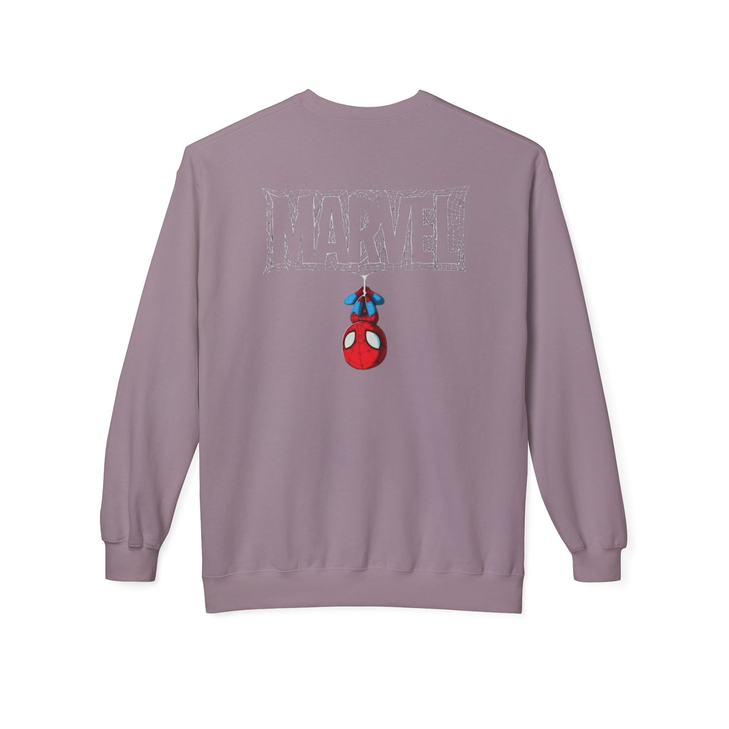 Marvel Spider Graphic Crewneck Sweatshirt, Unisex Casual Wear, Gift for Fans, Cozy Layering, Perfect for Halloween, Comic Con