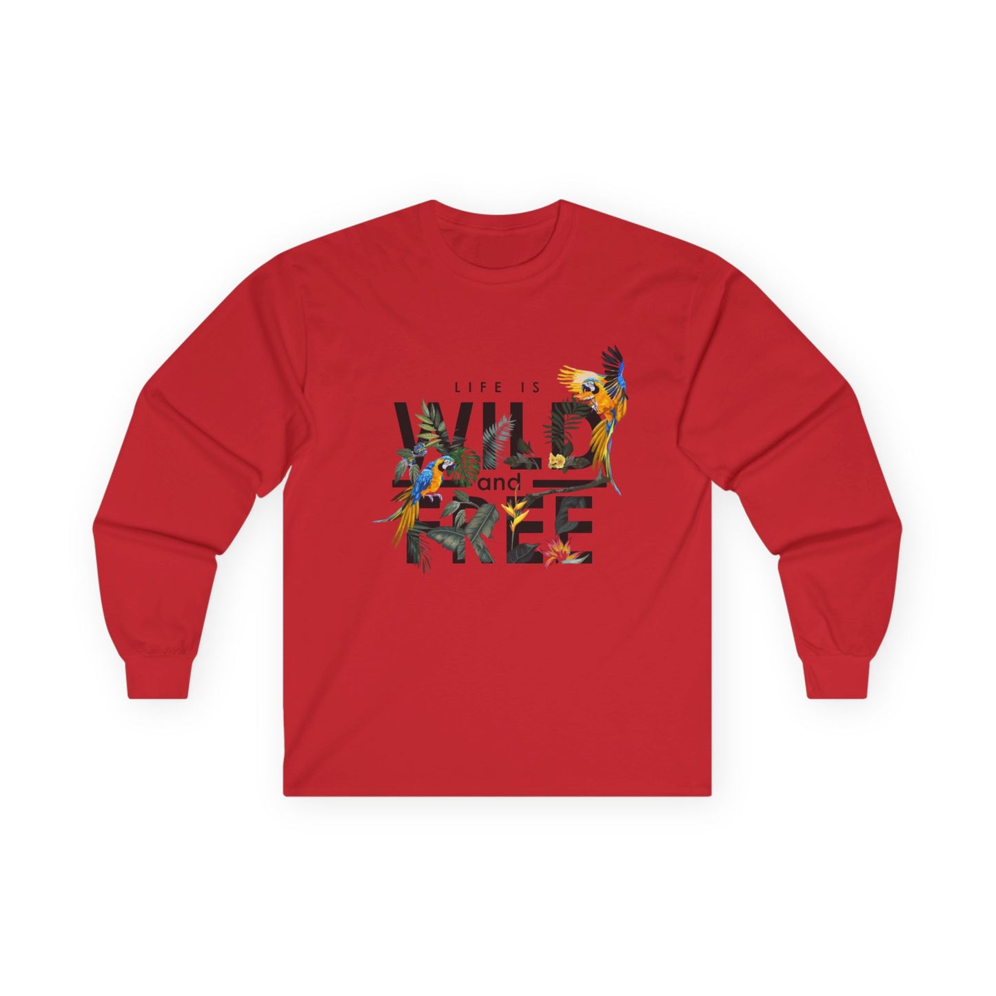 Unisex Long Sleeve Tee - Life is Wild and Free, Comfortable Casual Wear, Perfect for Nature Lovers, Gift for Adventure Seekers, Great [...]