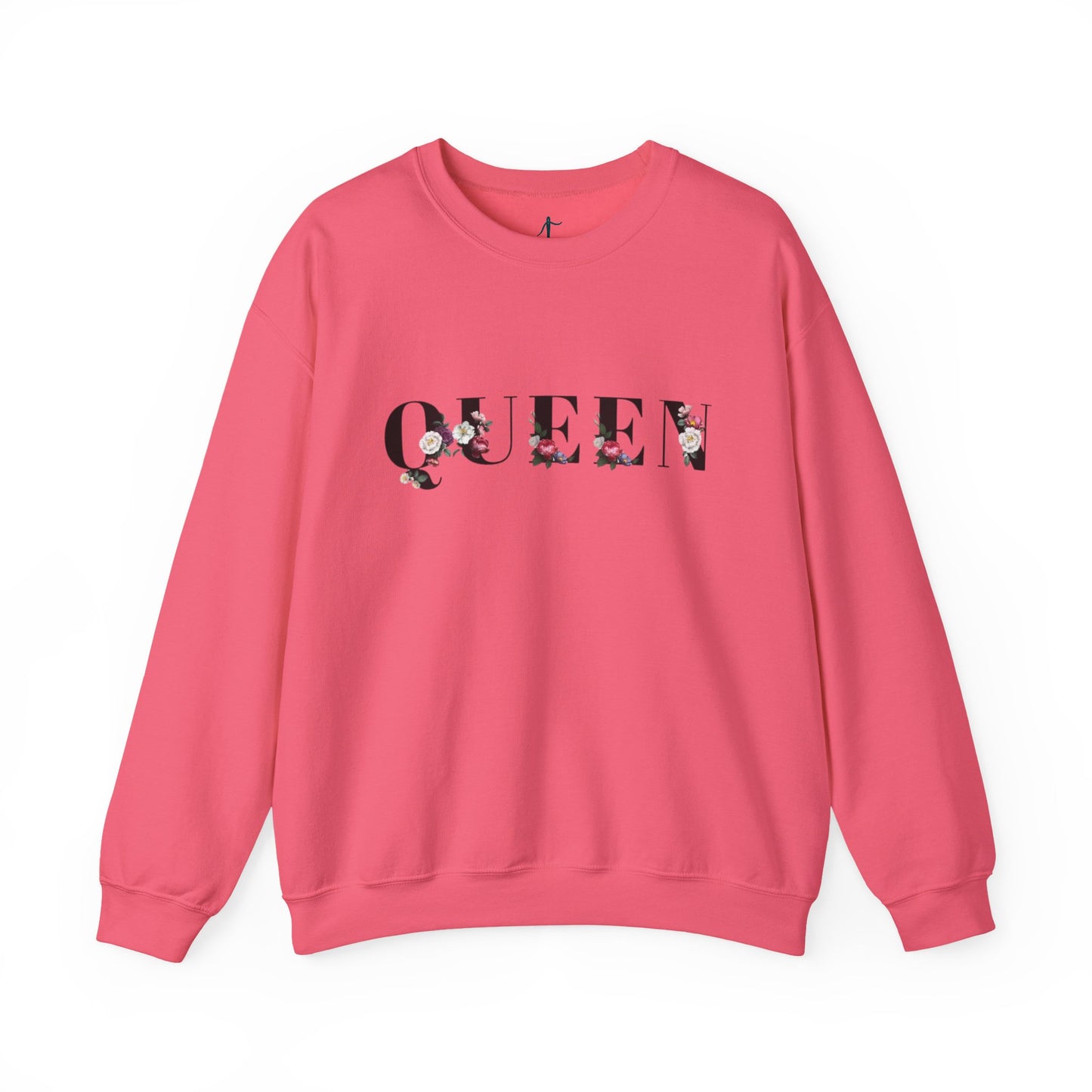 Floral Queen Sweatshirt, Perfect Gift for Her, Trendy Casual Wear, Cozy Layering Piece, Ideal for Birthdays and Celebrations