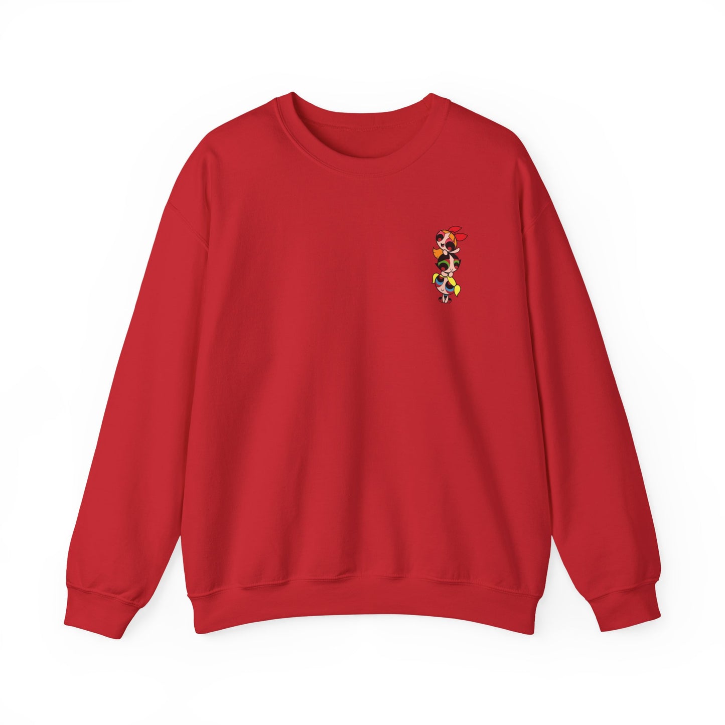 Powerpuff Girls Workout Crewneck Sweatshirt | Unisex Sweatshirt for Cartoon Lovers, Fitness Enthusiasts, Gifts, Casual Wear, Unique Apparel